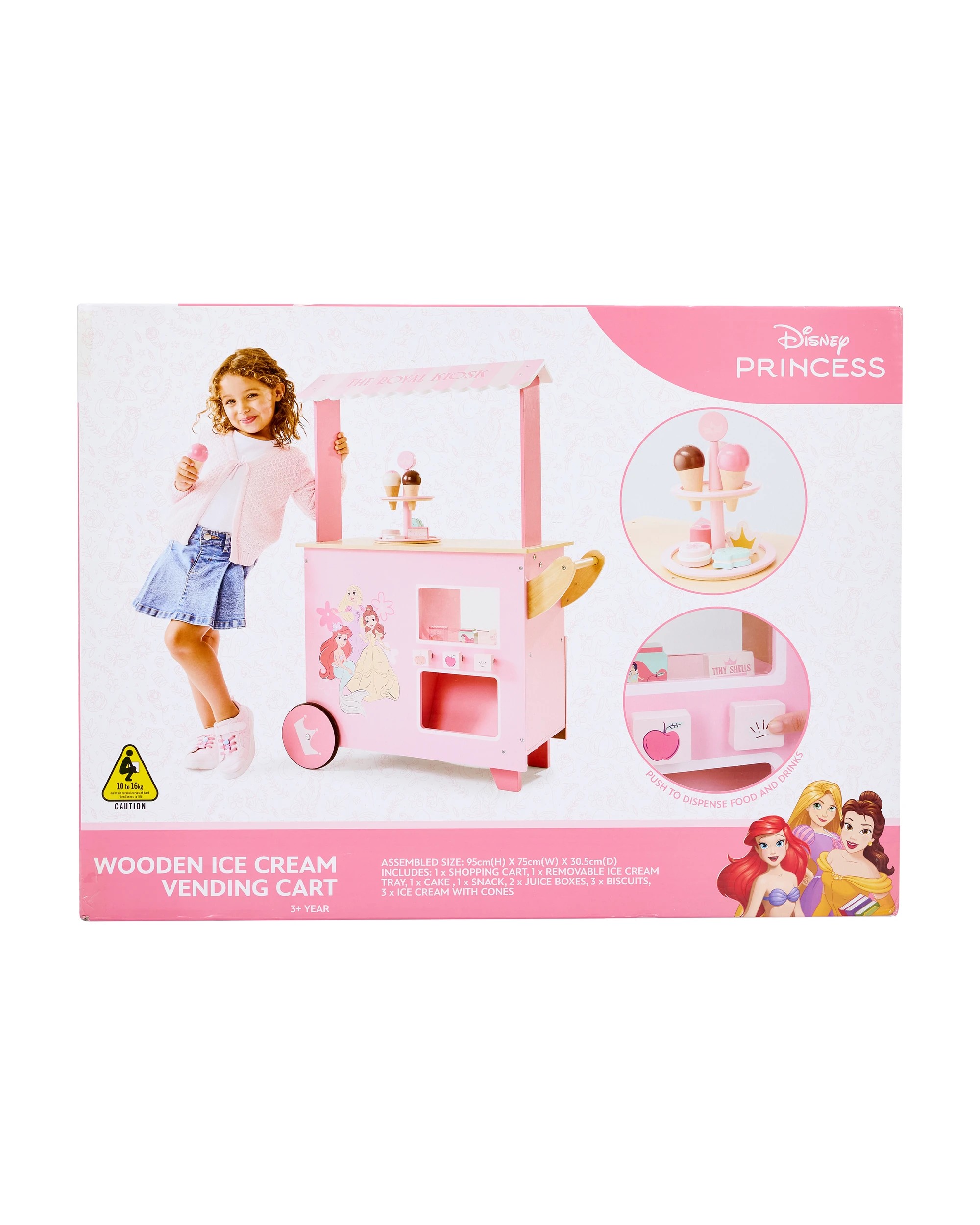 10 Disney Princess Wooden Ice Cream Vending Cart, 10 of 10