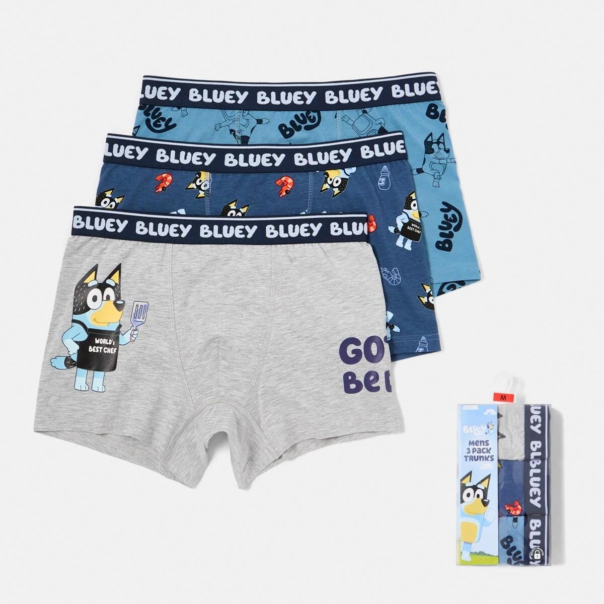 1 3 Pack Bluey License Trunks BLUEY TRUNKS, 1 of 8