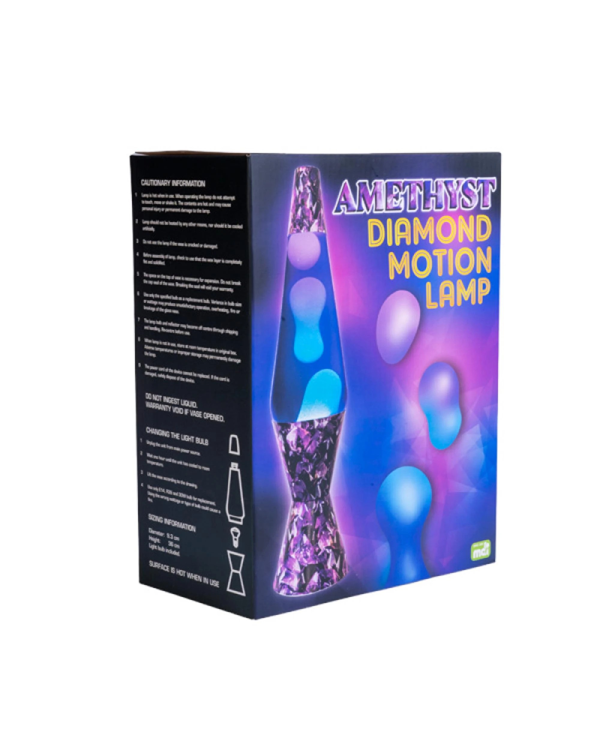 3 MDI Aus Diamond Glitter Lamp Night Light Bedside Bedroom Decor Amethyst - Multi, 3 of 4