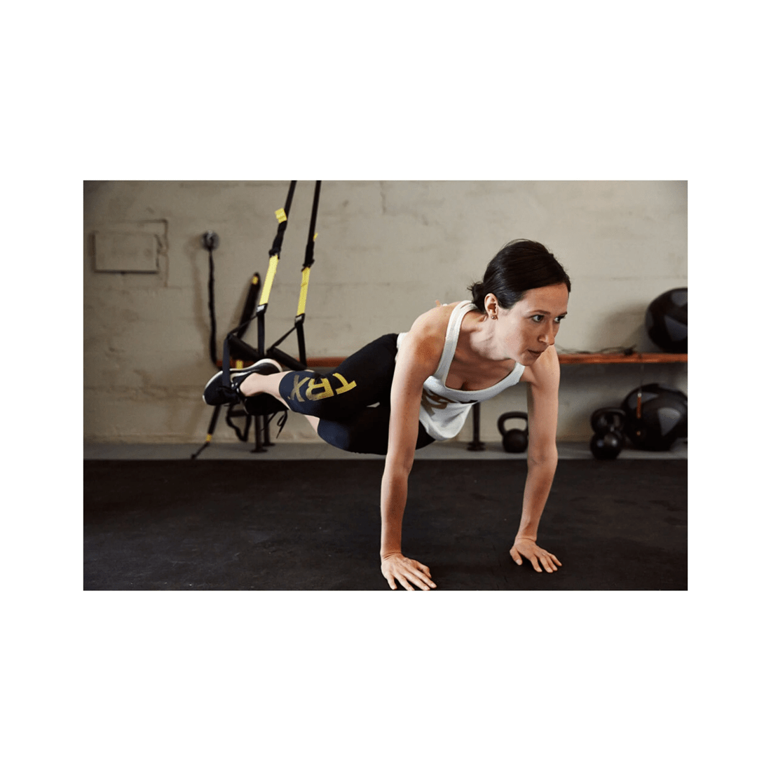 5 TRX Strong Suspension Trainer Kit With Straps Door Anchor Mesh Bag And Poster - Multi, 5 of 7