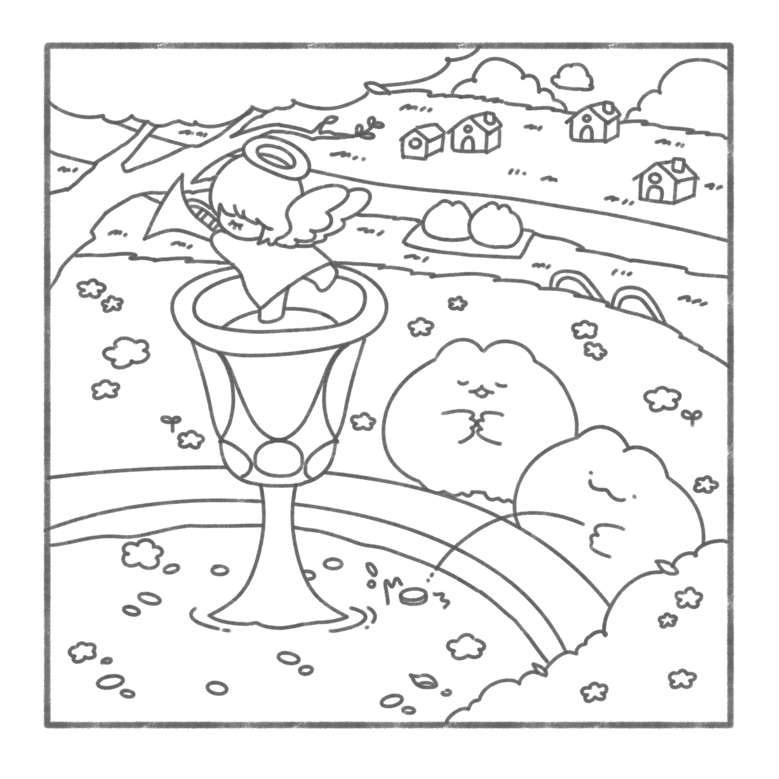 3 Cosy Charm: Cute and Relaxing Colouring Book by Cherry Lam - Book, 3 of 4