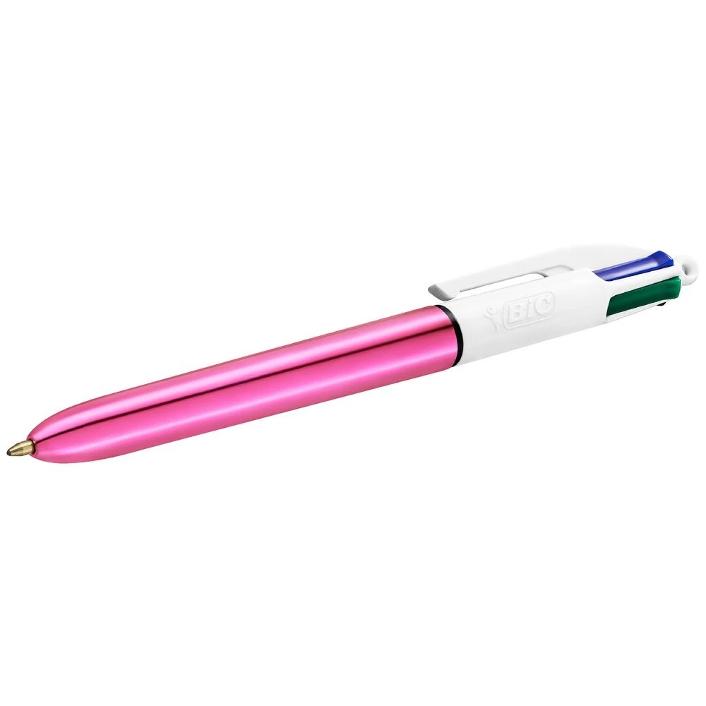 4 BIC 4 Colours Shine Ballpoint Pen Pink, 4 of 6