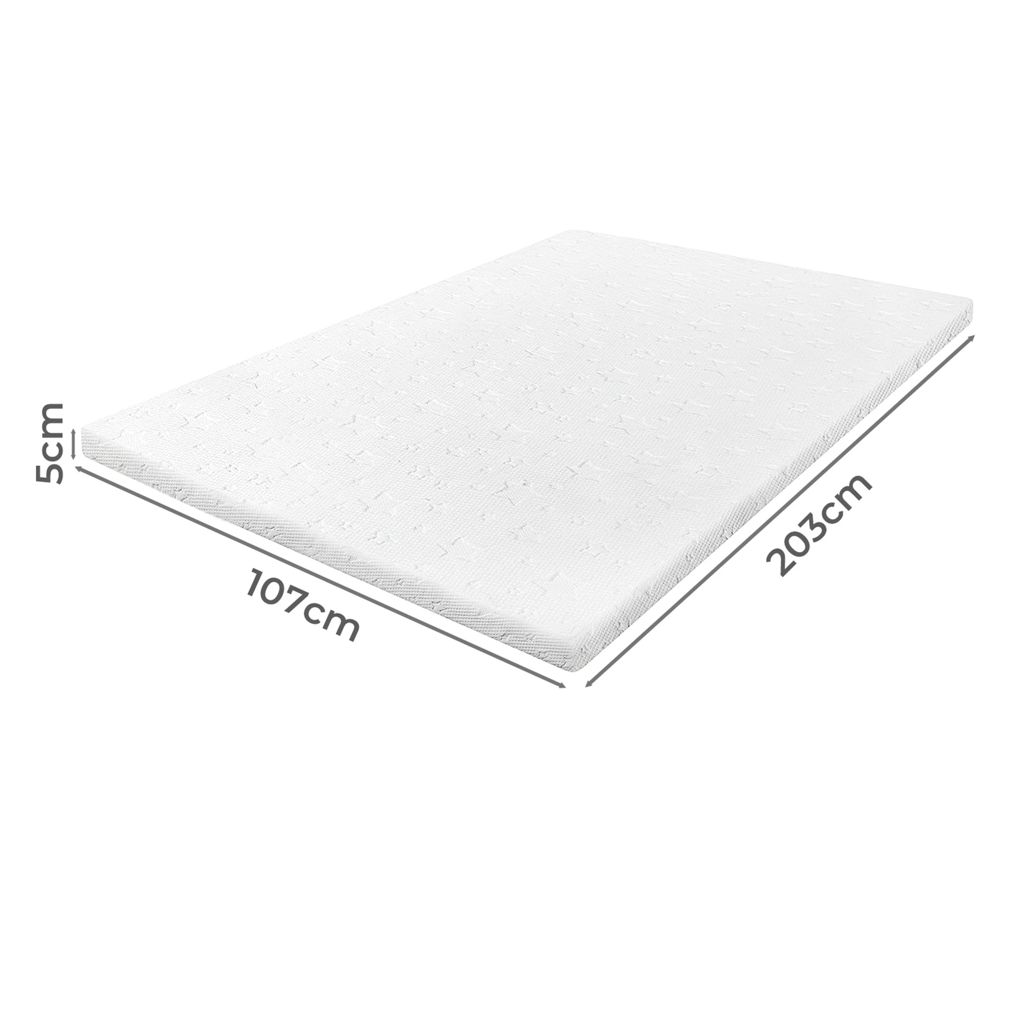 3 Dreamz Mattress TopperGel Memory Foam Bamboo Cover - King Single Bed, 3 of 9