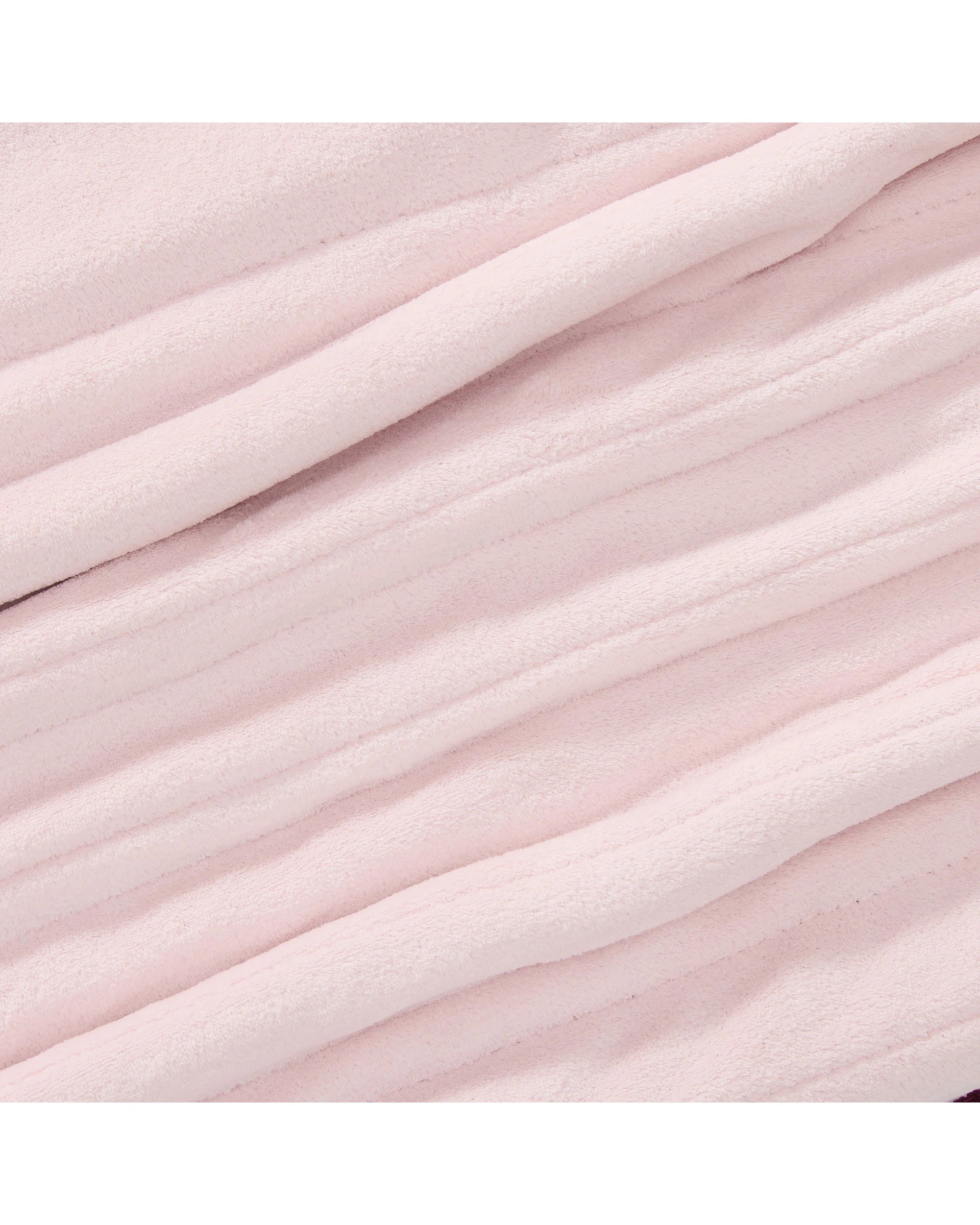 6 Dreamaker Eve Reversible Sherpa & Coral Fleece Heated Throw 130x160cm - Cherry and Blush, 6 of 8