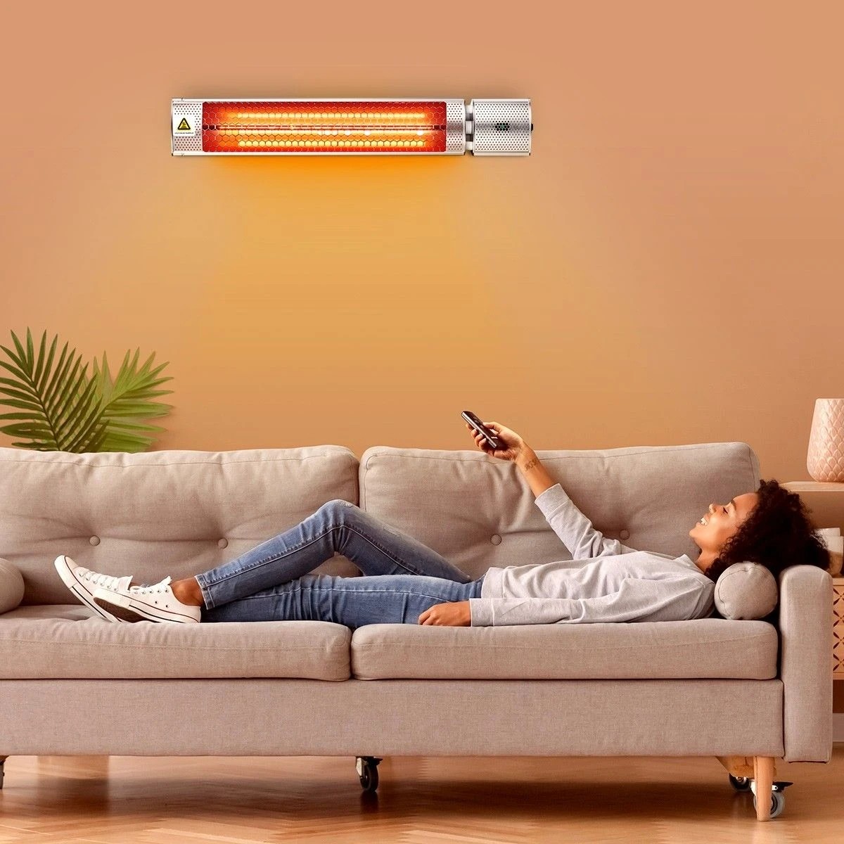 4 Maxkon 2000W Electric Outdoor Halogen Infrared Patio Heater, 4 of 7