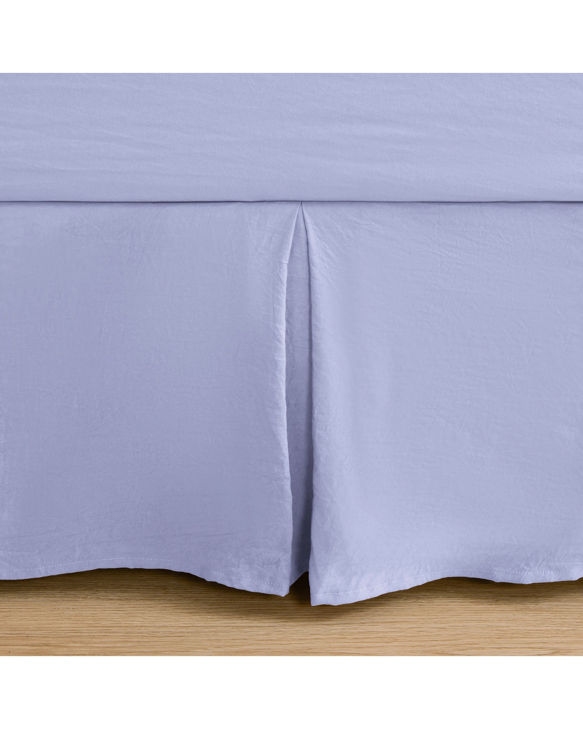 6 Dreamaker Superfine Washed Microfibre Pleated Valance - Super King Bed - Lilac, 6 of 9