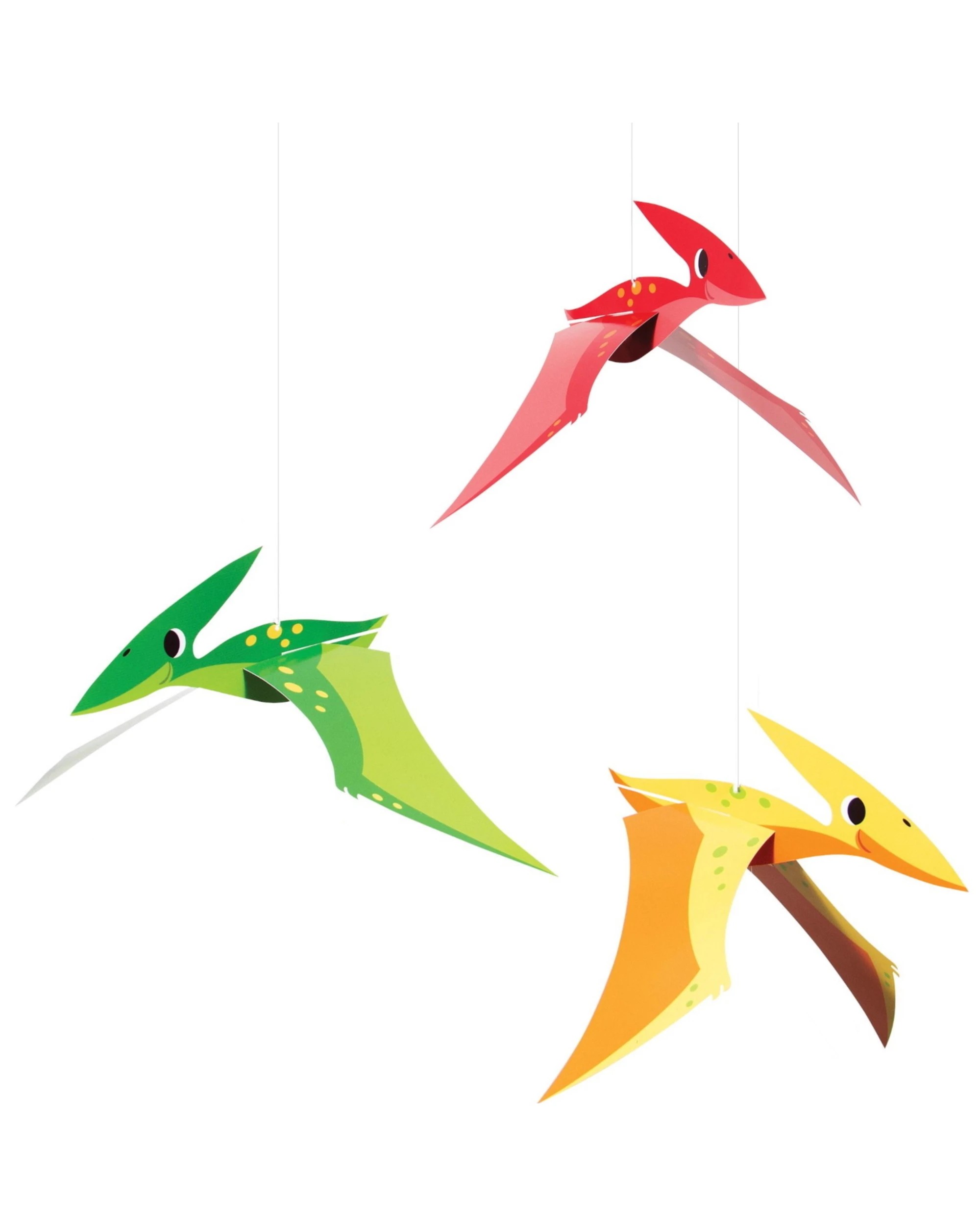 1 Dino Party Pterodactyl Hanging Decorations (Pack of 3), 1 of 1