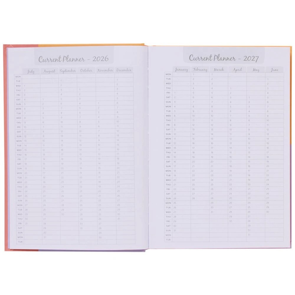3 Otto A5 Day To Page Diary FY26/27 Coral, 3 of 7