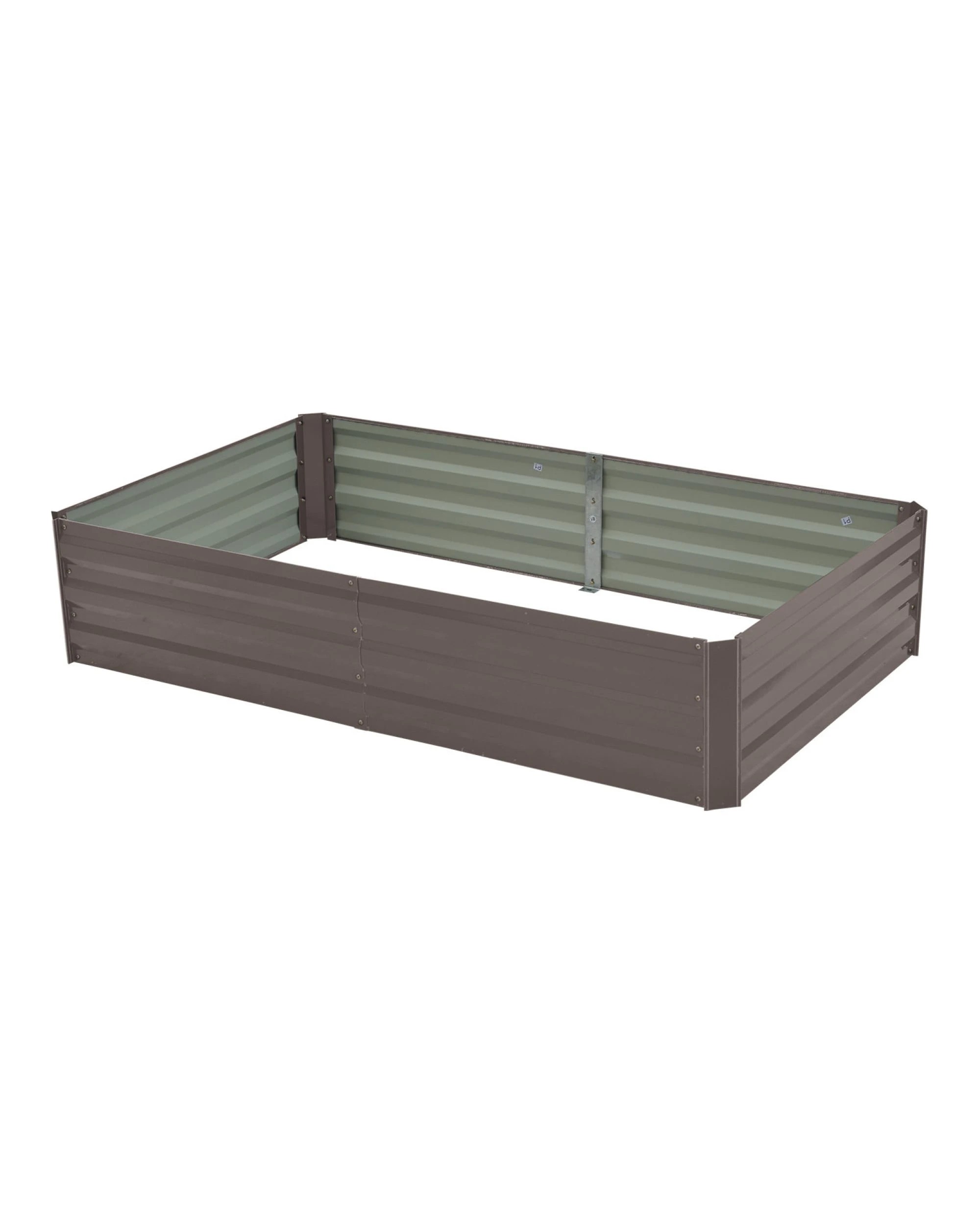 5 Wallaroo Galvanized Steel Raised Garden Bed 150 x 90 x 30cm Plants Vegetables Herbs Flowers - Grey, 5 of 5