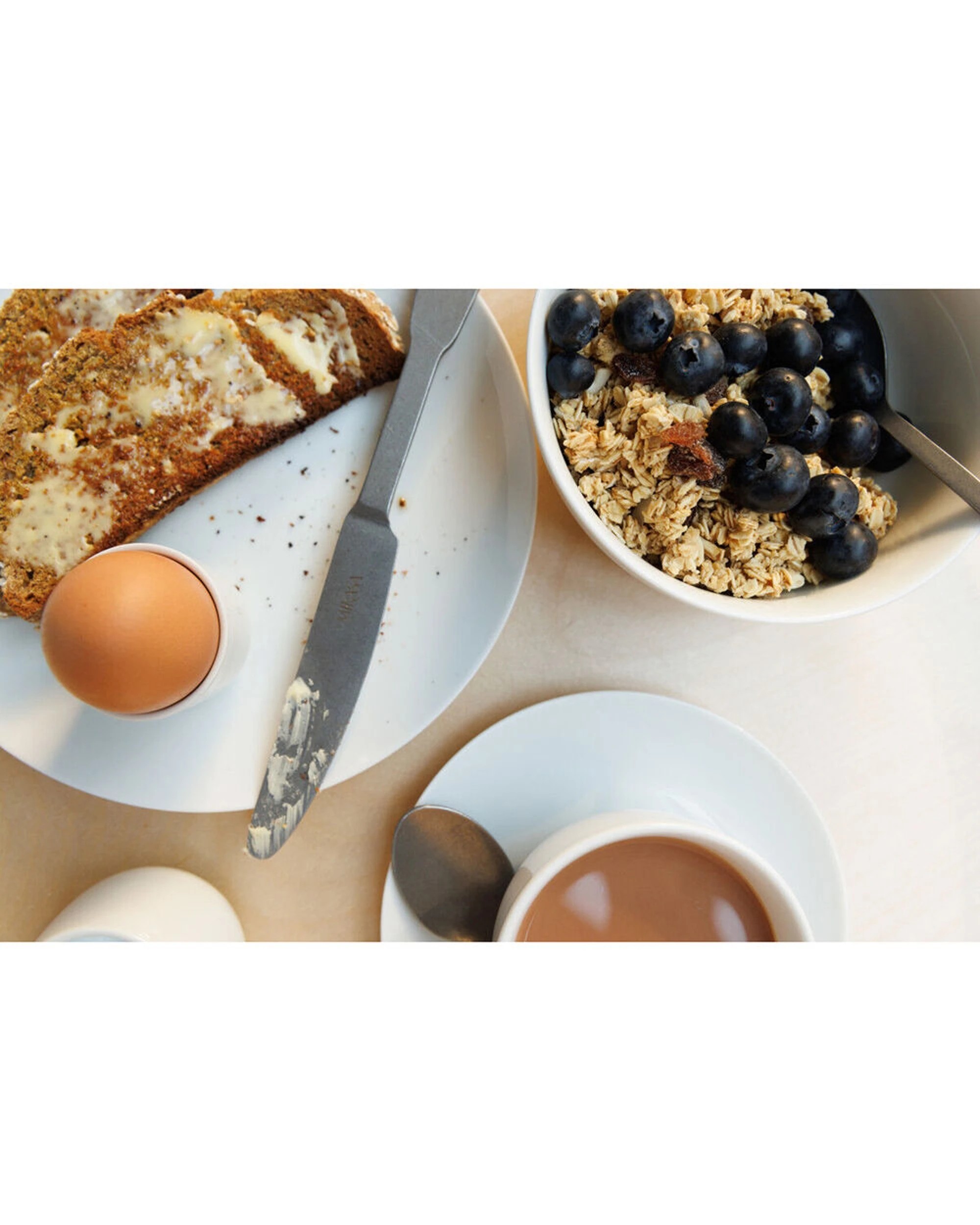 3 Mikasa 4pc Chalk Kitchen Porcelain Side Plate Set 21cm Durable - White, 3 of 6