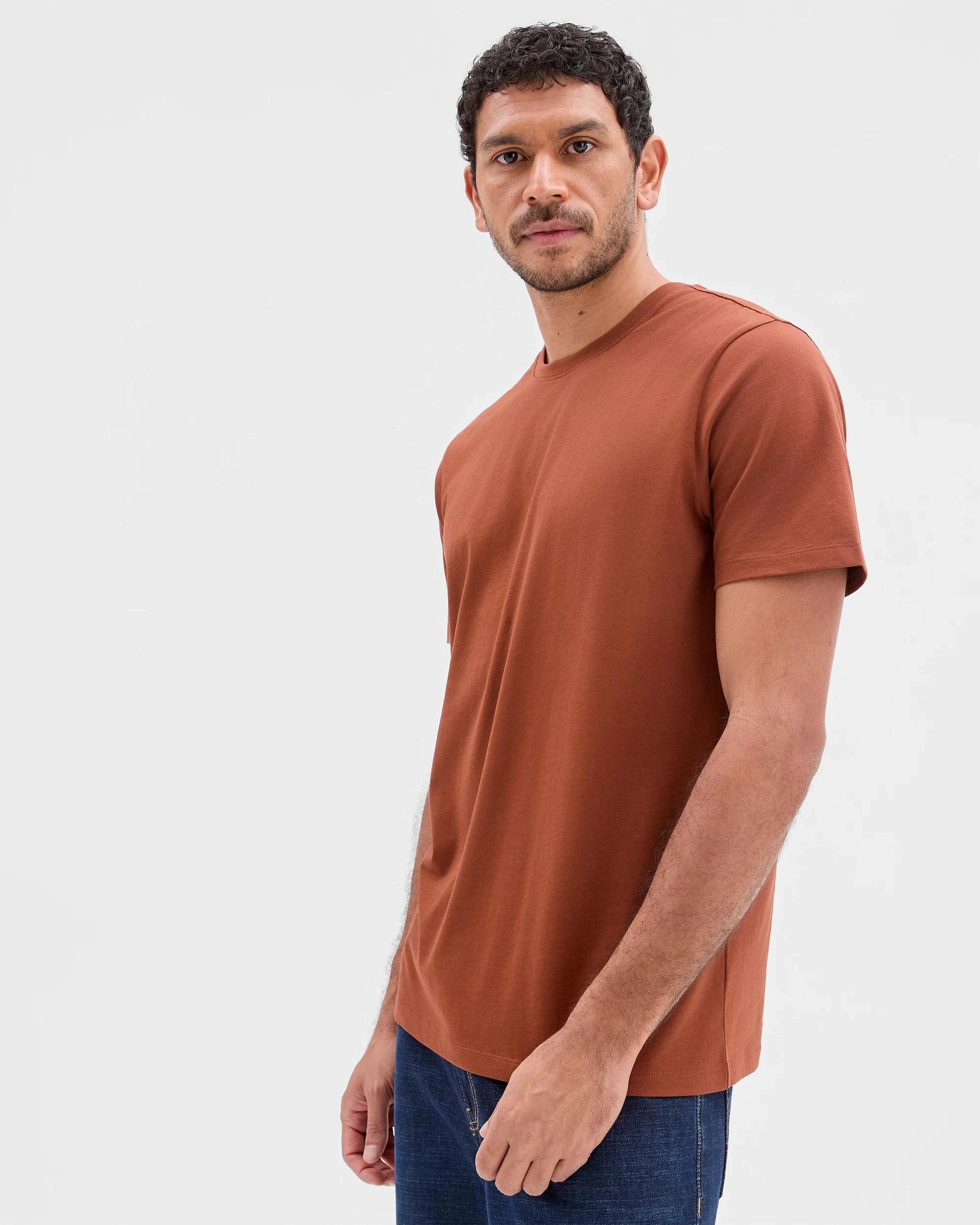 3 Target Australian Cotton T-Shirt RUST, 3 of 6