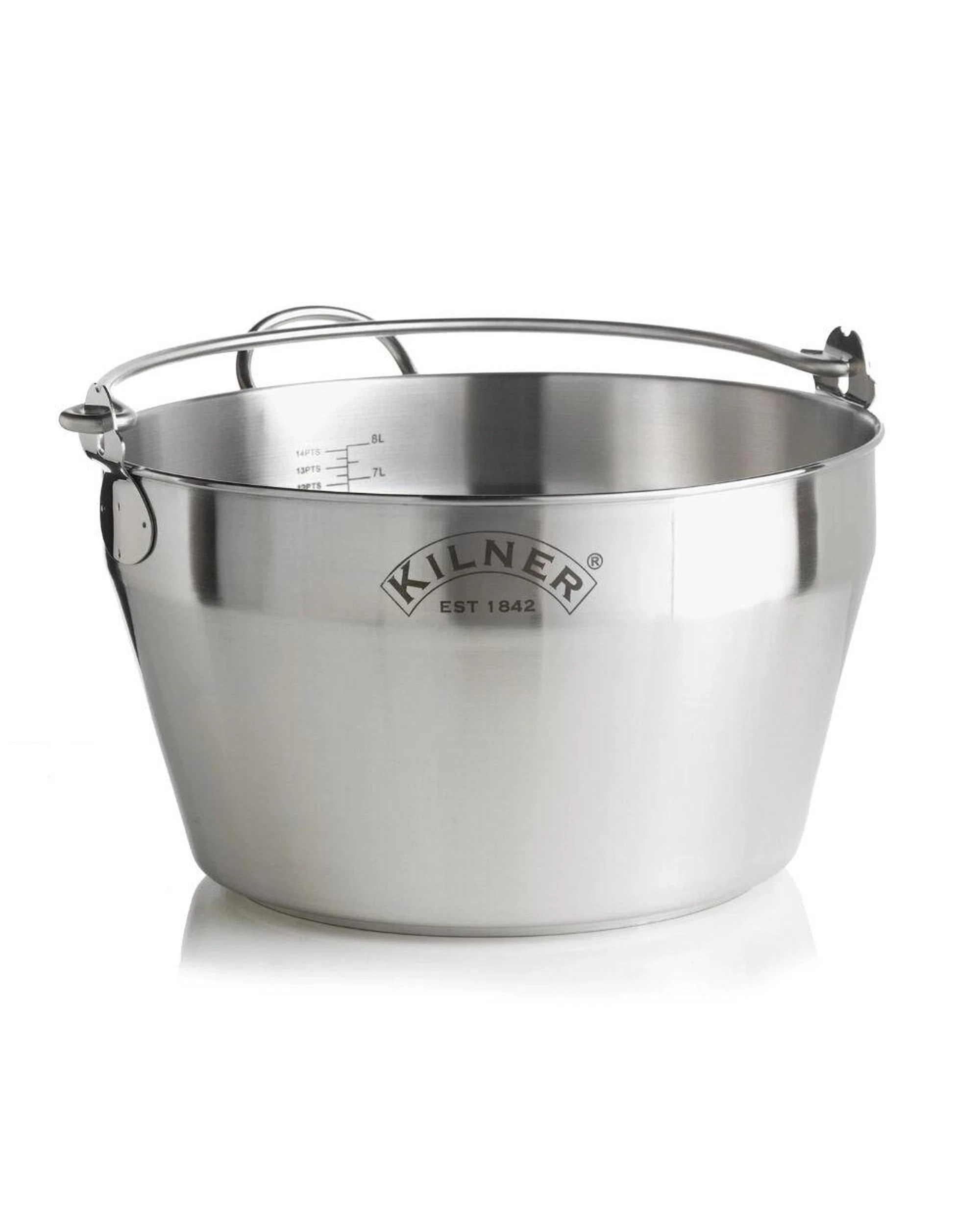 1 Kilner Preserving Jam Pan 8L 34cm  Stainless Steel, 1 of 4