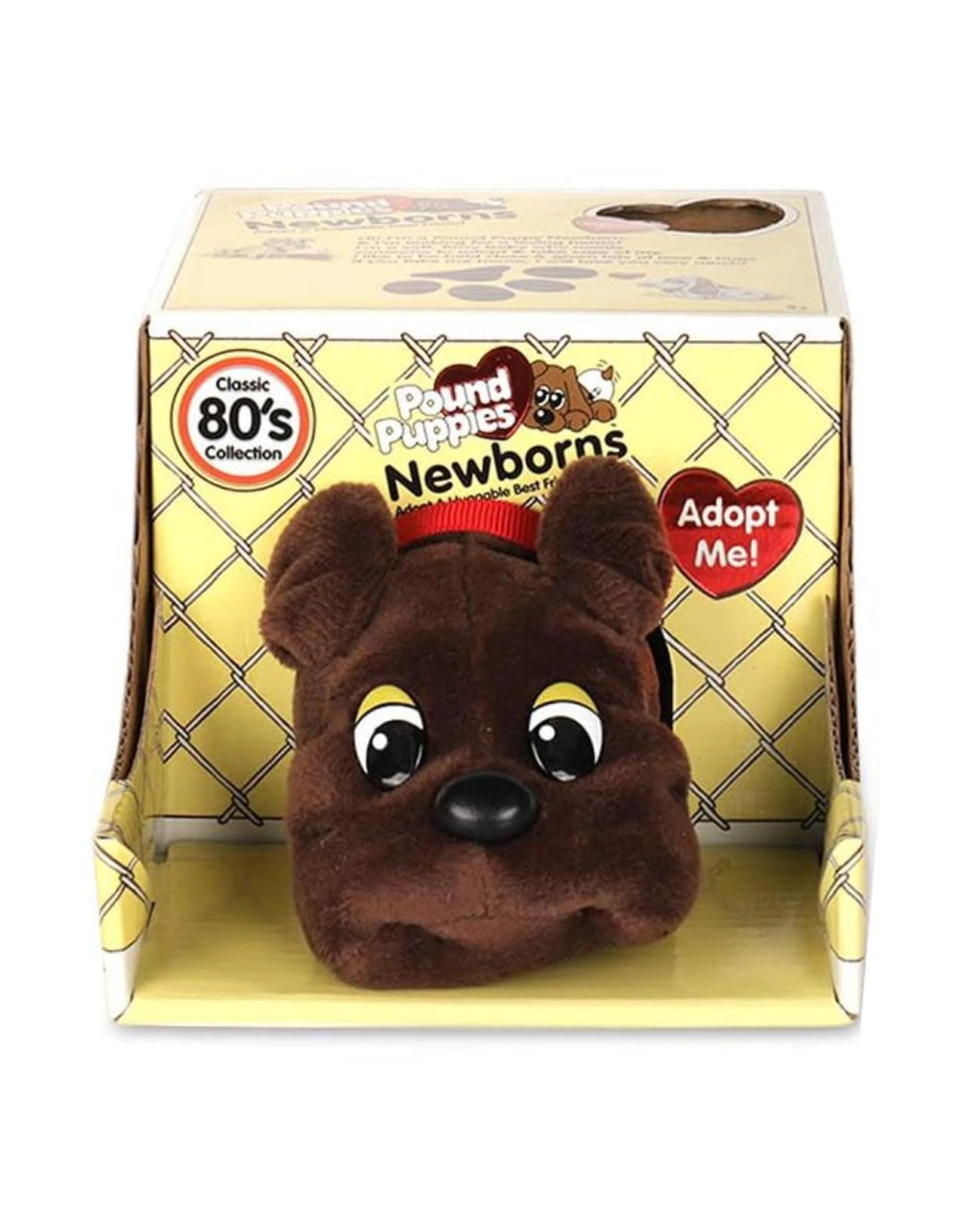 1 Pound Puppies Newborns Classic 80s Collection Dark Brown Plush, 1 of 4