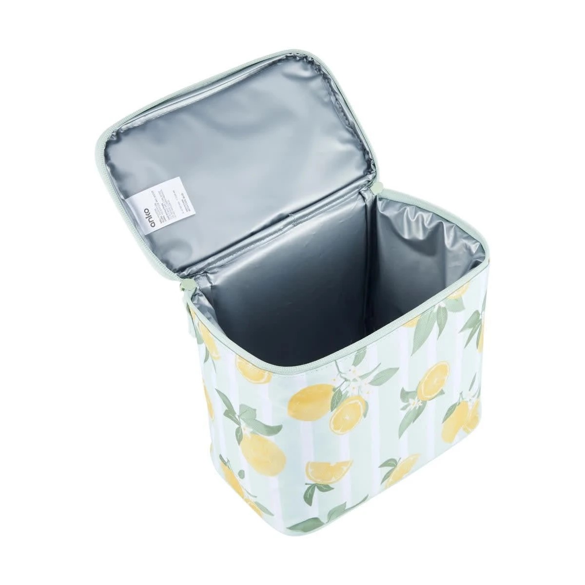 2 Lemon Insulated Top Loader Lunch Bag, 2 of 4