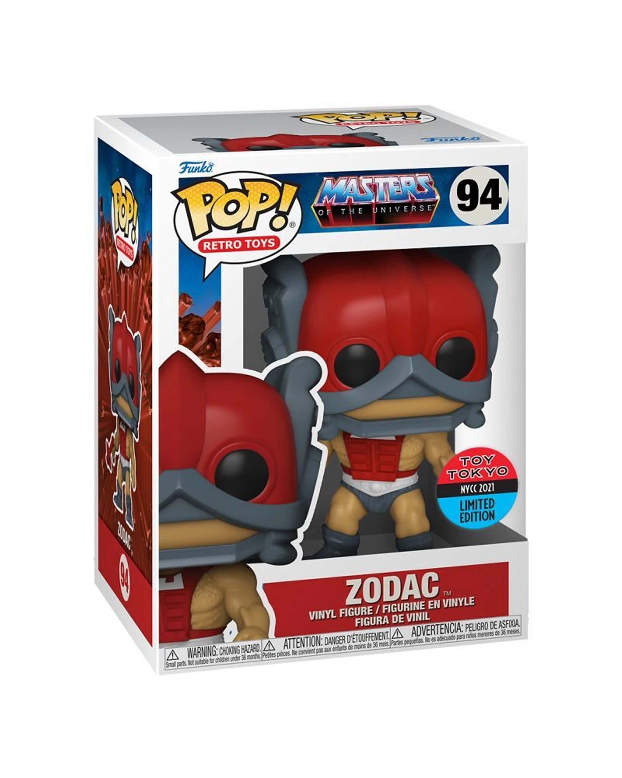 2 POP MotU Zodac Pop Vinyl Action Figure 10cm Collectible Display Pop Series - Multi, 2 of 3
