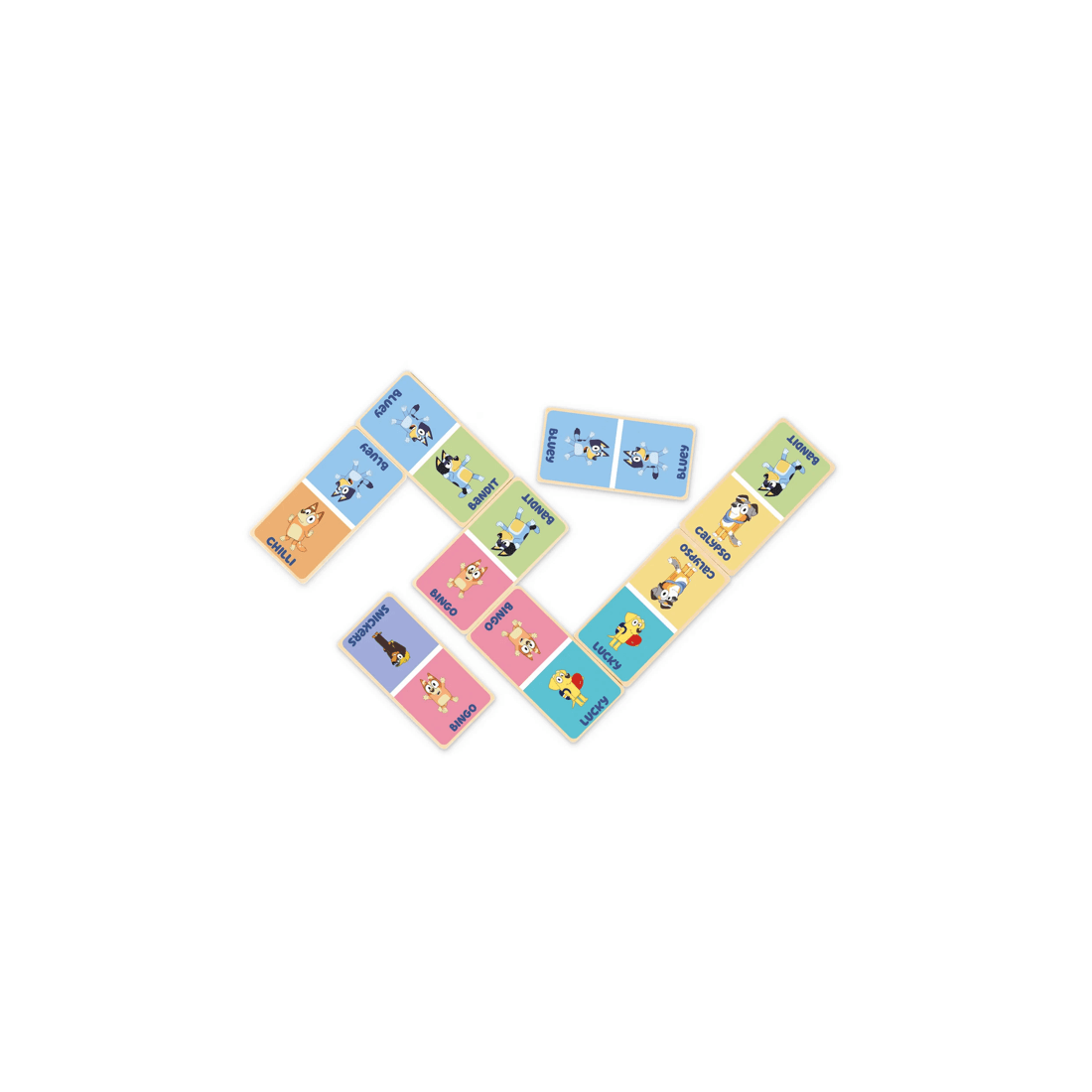 6 Bluey - Wooden Dominoes Set (29 Pieces), Activity Toy, Suitable for Ages 3+ - Multi, 6 of 6