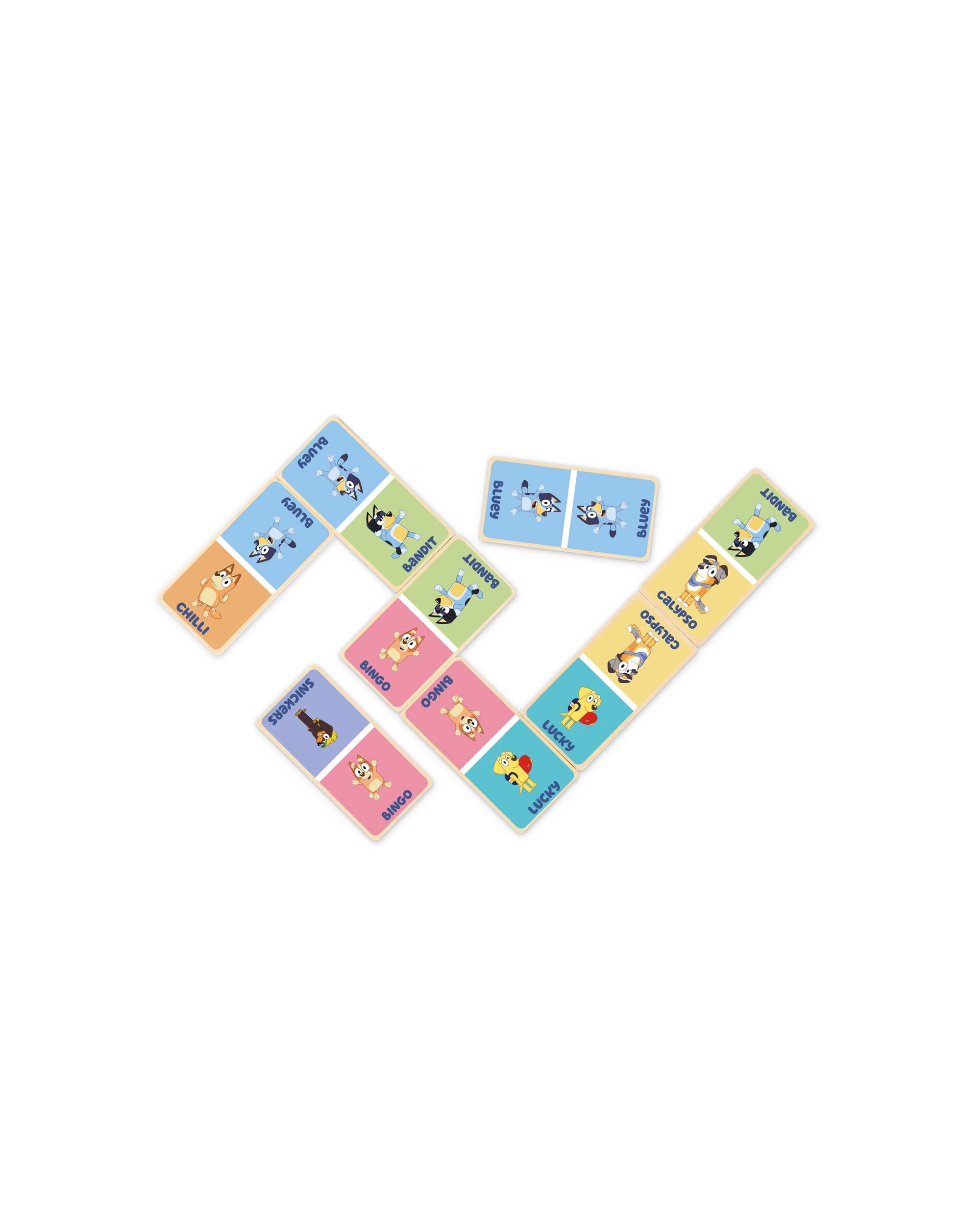 6 Bluey - Wooden Dominoes Set (29 Pieces), Activity Toy, Suitable for Ages 3+ - Multi, 6 of 6