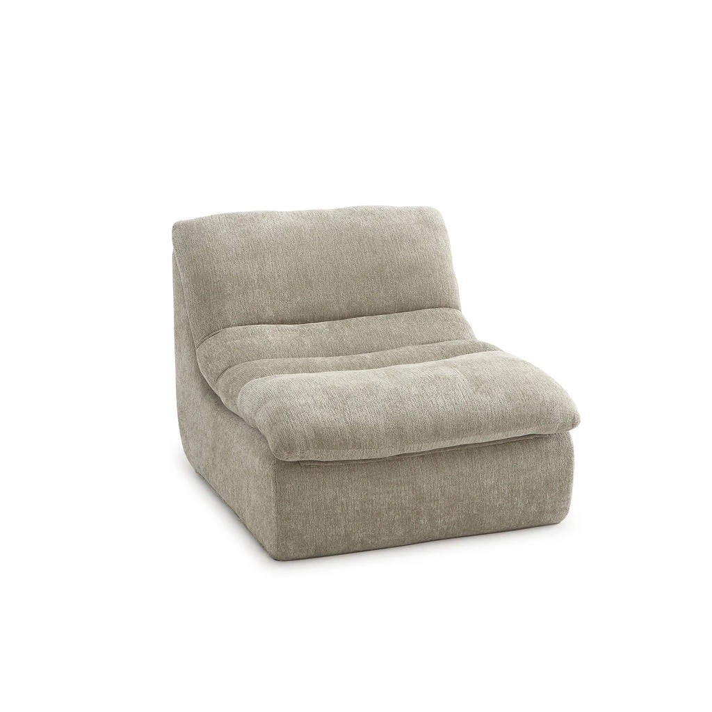 1 Zzz Atelier Capri Armless Floor Lounge Chair - Green, 1 of 7