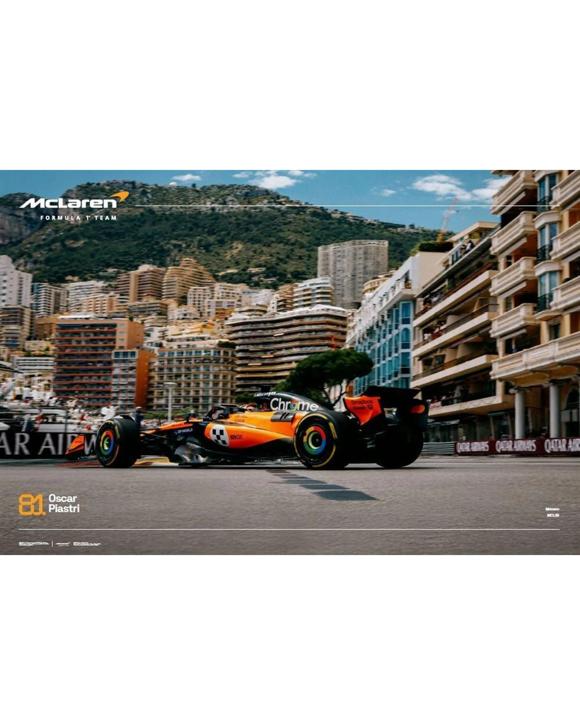 F1 Oscar Piastri Monaco Poster
