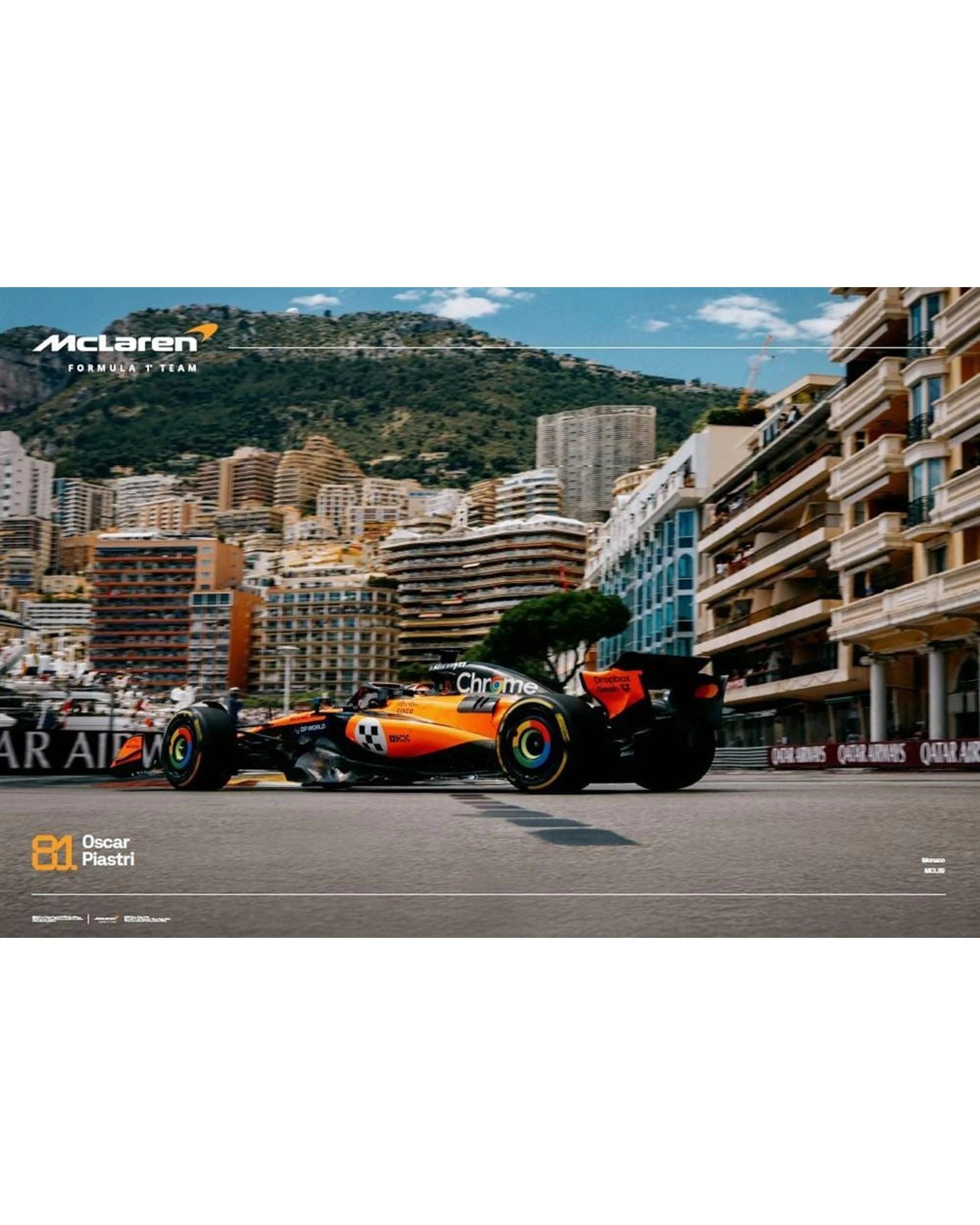 1 F1 Oscar Piastri Monaco Poster, 1 of 1