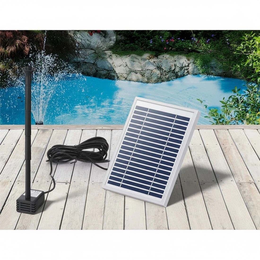 4 Gardeon Solar Pond Pump Submersible Water Fountain Kit 4.4FT - Black, 4 of 6