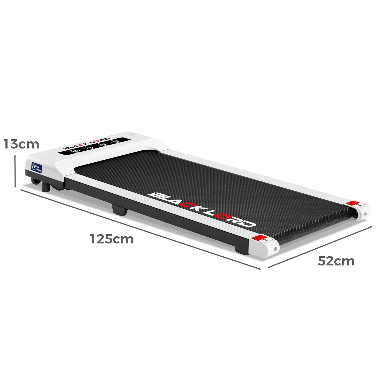 4 Black Lord Treadmill Electric Walking Pad Under Desk Home Gym 40cm Belt - White, 4 of 10