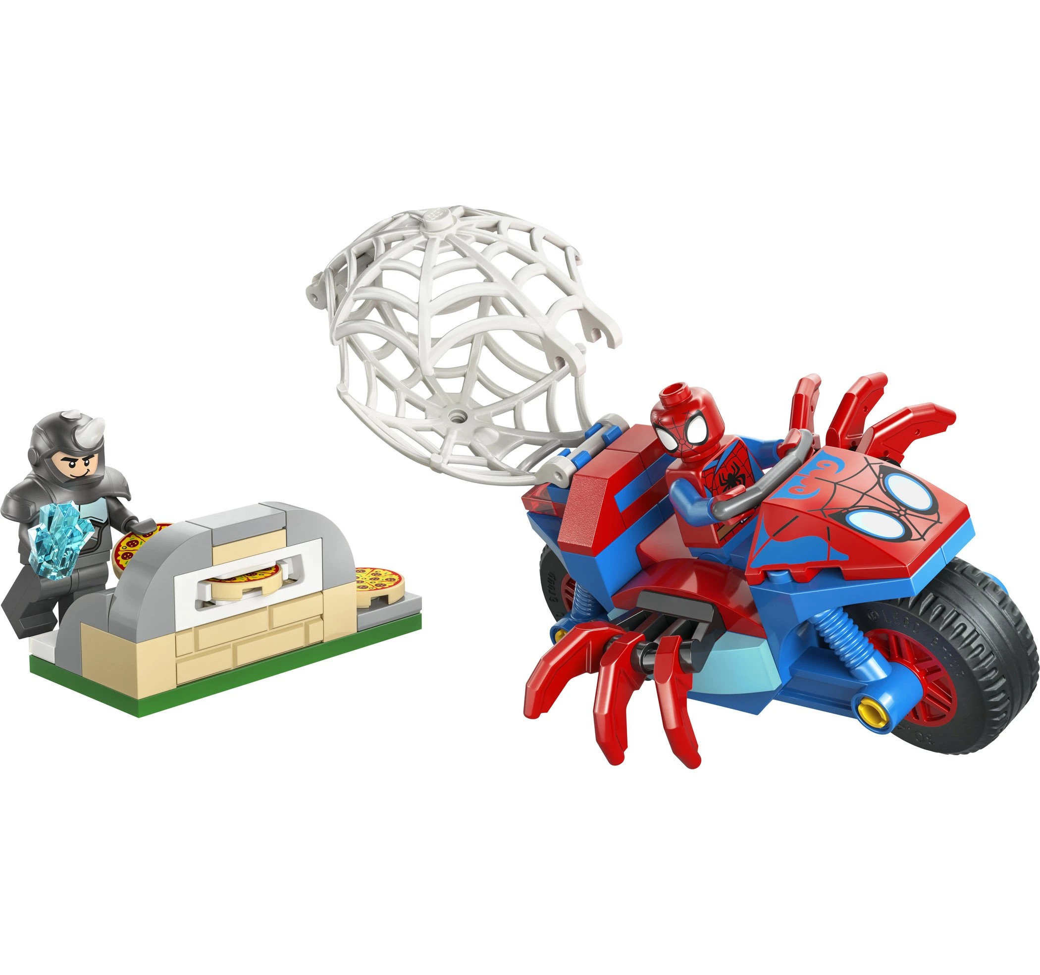 2 LEGO Spidey on his Motorcycle vs. Rhino 11206, 2 of 10