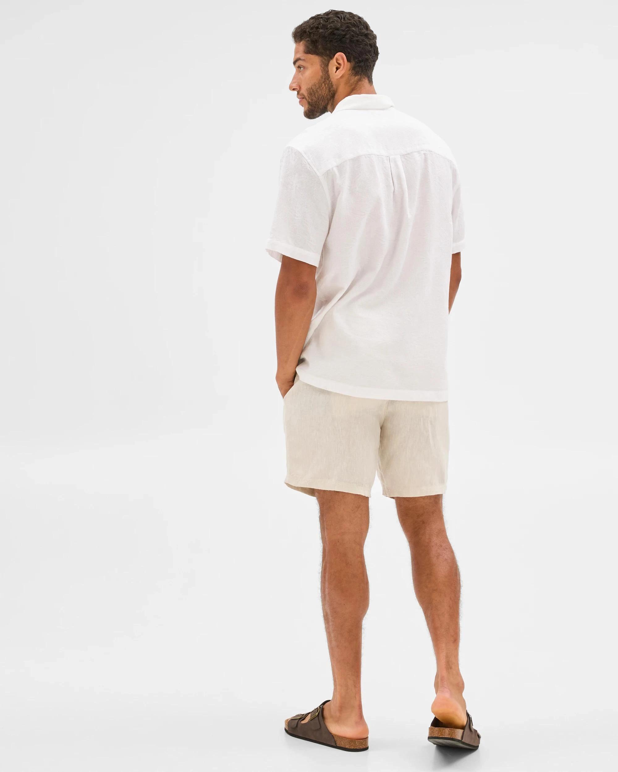 4 Target Australian Cotton Jacquard Shirt WHITE, 4 of 5