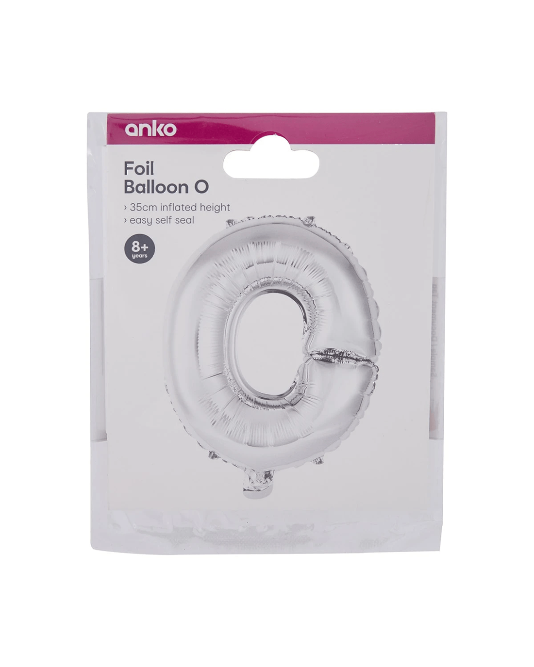 4 Foil Balloon - Letter O, 4 of 4