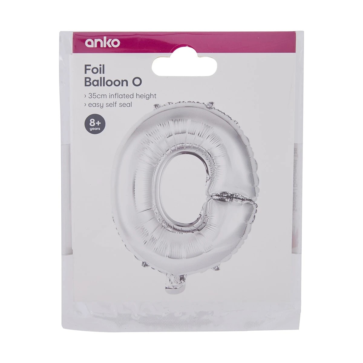 4 Foil Balloon - Letter O, 4 of 4