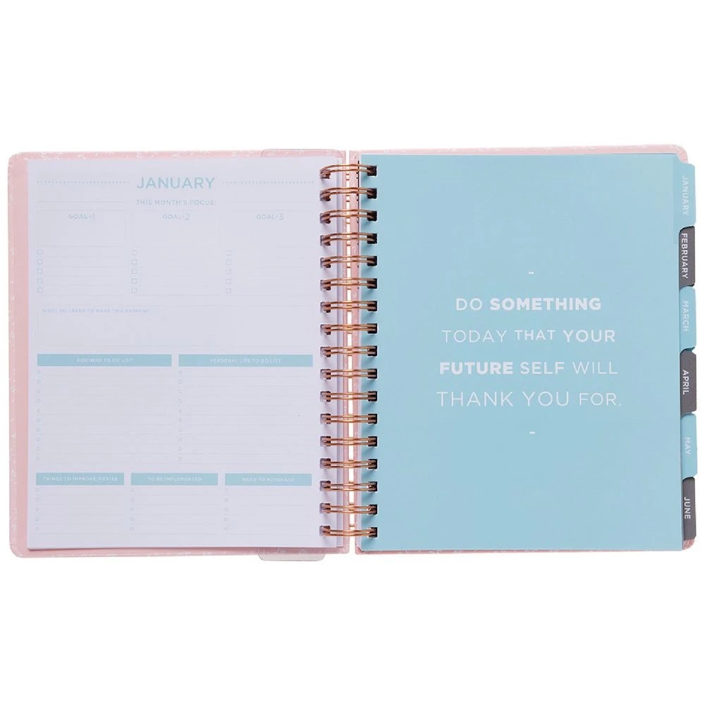 7 Otto Undated Week-to-View Business Goal Planner Pink, 7 of 10