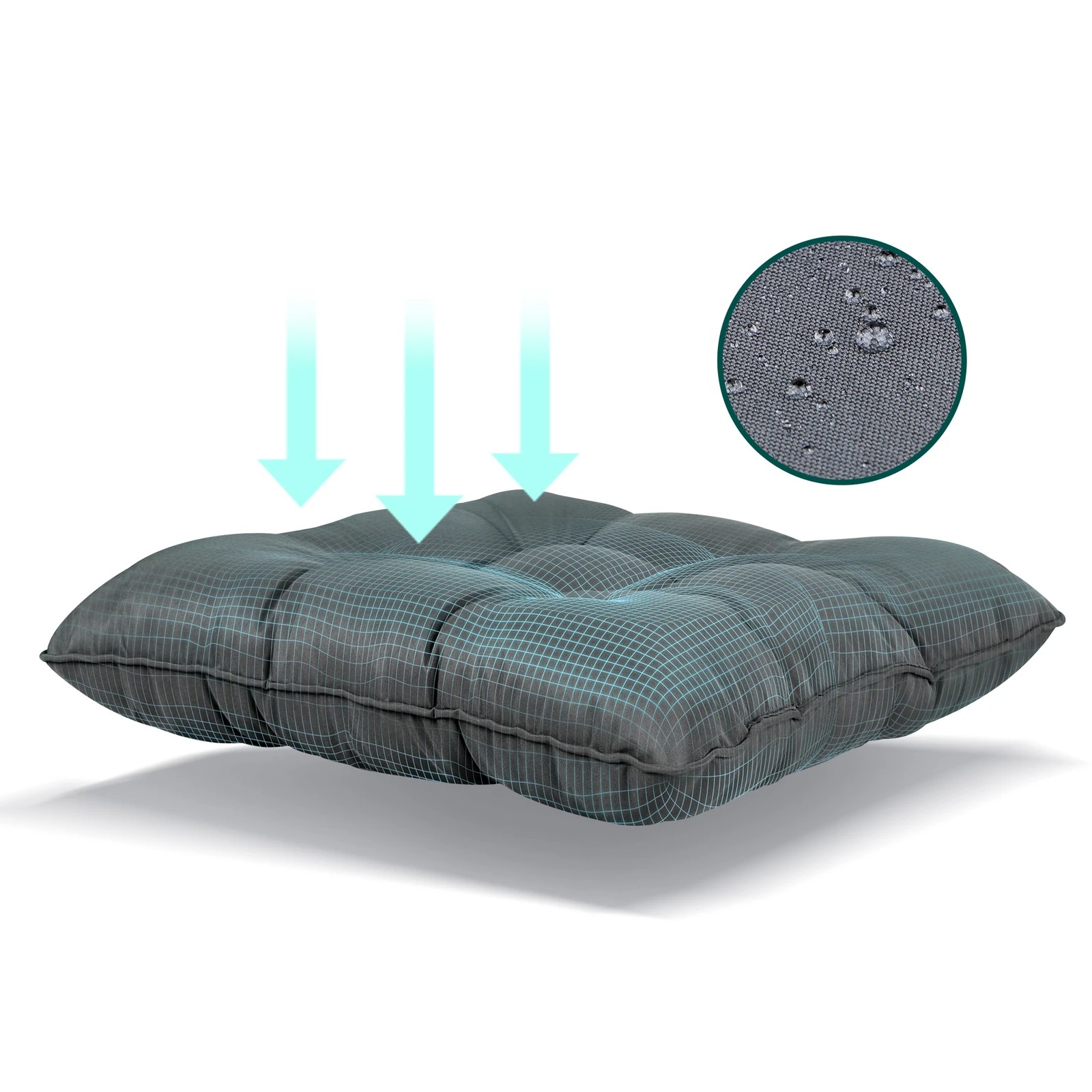 7 Alfordson Outdoor Furniture 2x Lounge Chairs Patio Garden Armchair Rattan Chair - Black Grey, 7 of 9