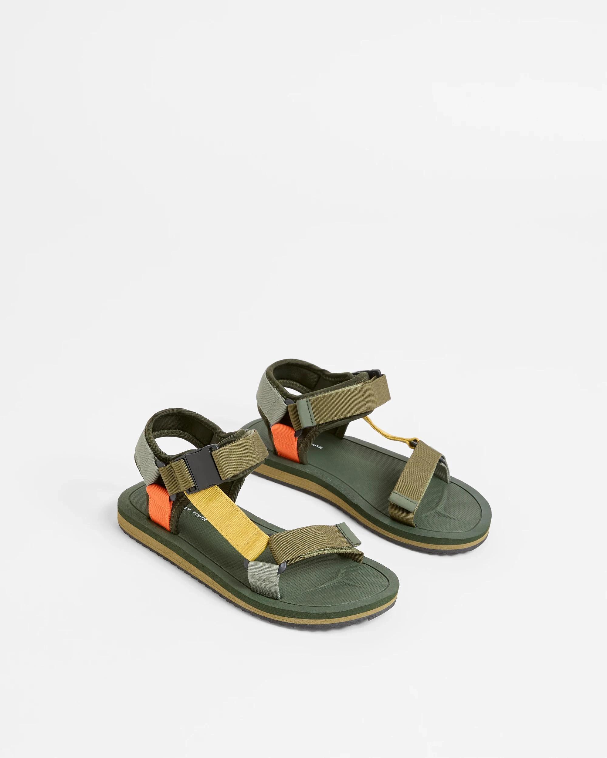 2 Target Boys Senior Adjustable Sandal OLIVE, 2 of 3