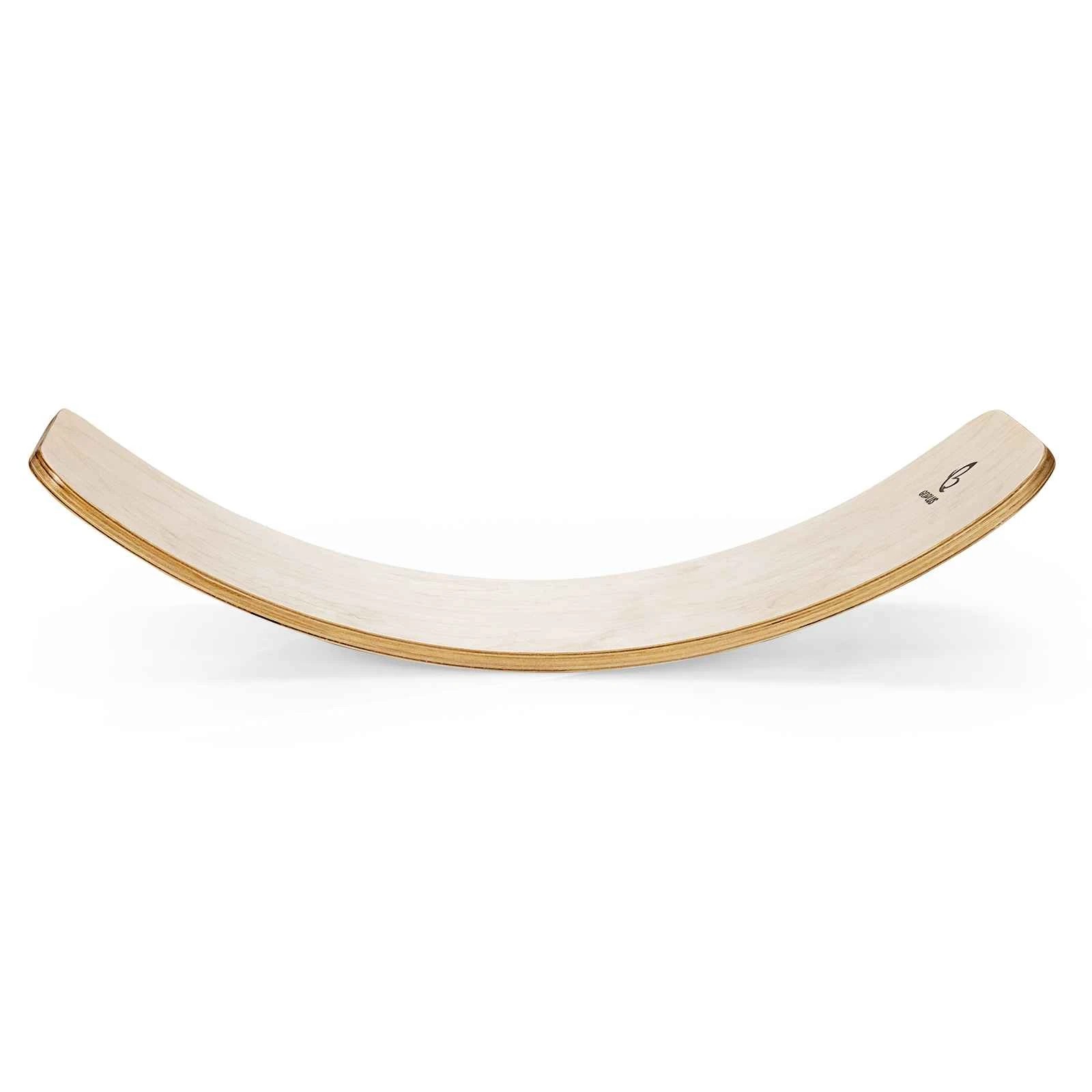 1 Costway Balance Wobble Board Trainer 88.5cm Wood Learning Toy Curvy Rocker Board, 1 of 2