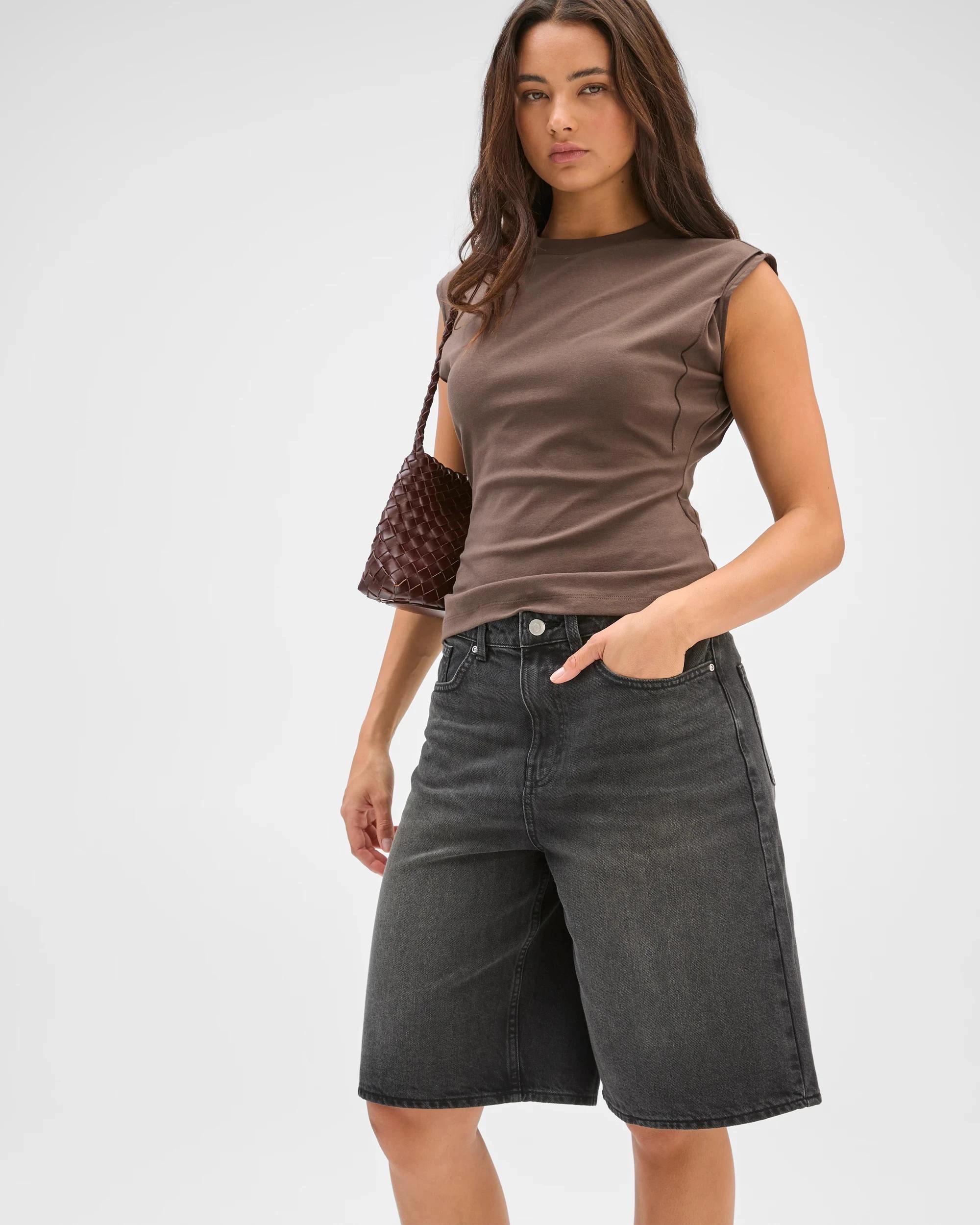 1 Denim Jorts - Lily Loves SMOKEY BLACK, 1 of 6