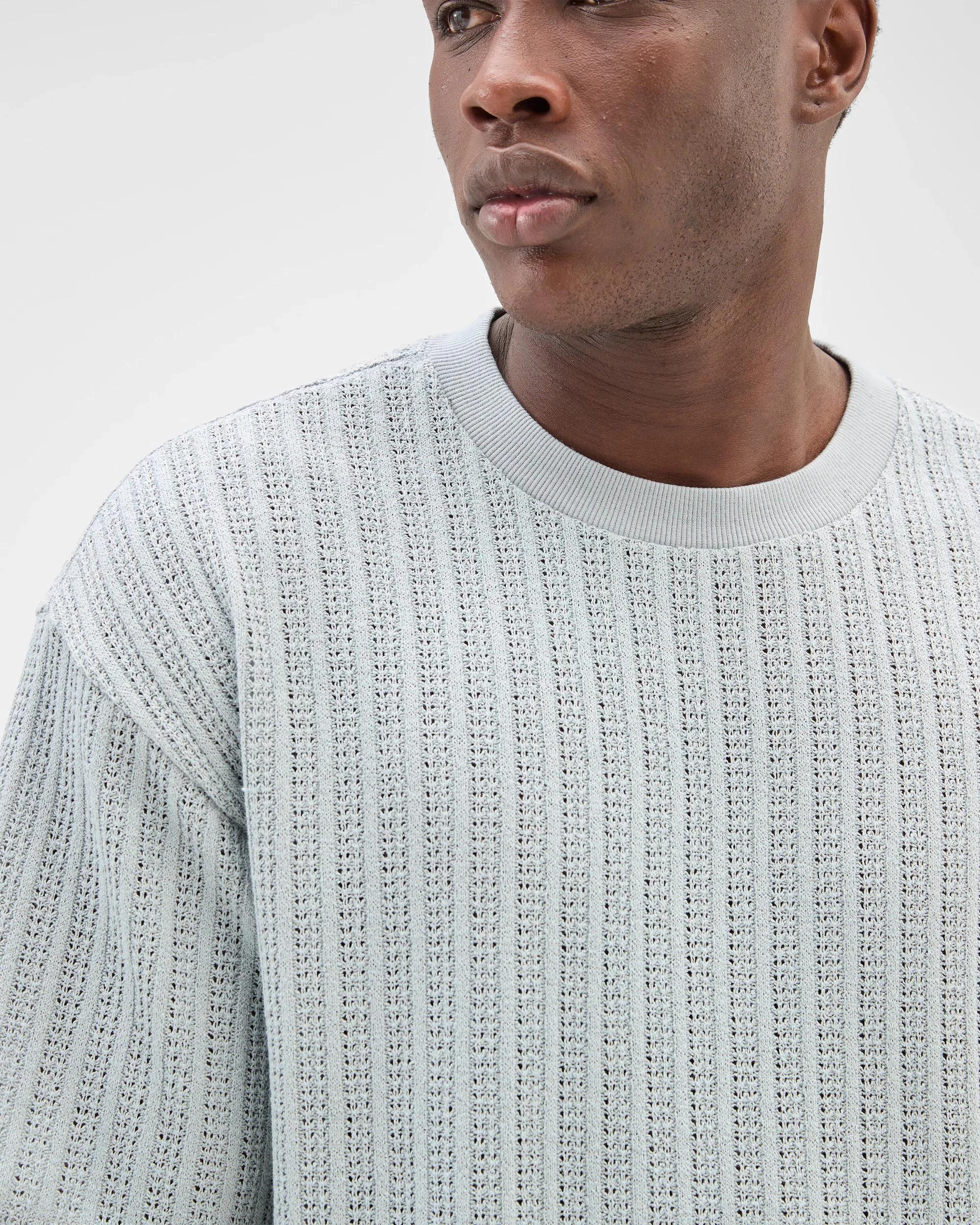 5 Commons Australian Cotton Blend Heavyweight Knit T-Shirt QUARRY BLUE, 5 of 5