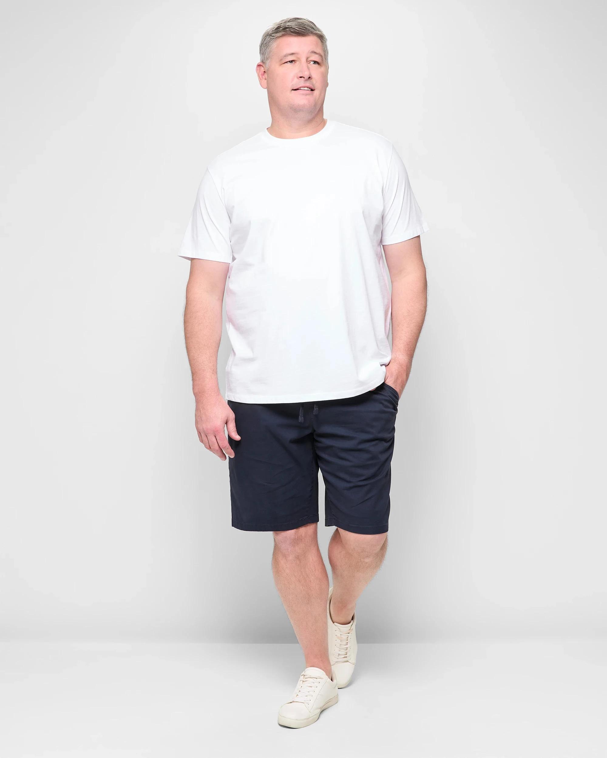 2 Target Man Plus Plus Size Australian Cotton Crew T-Shirt WHITE, 2 of 5