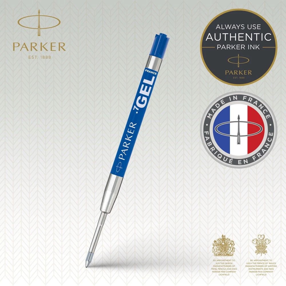 4 Parker Gel Ink Refill Blue, 4 of 8