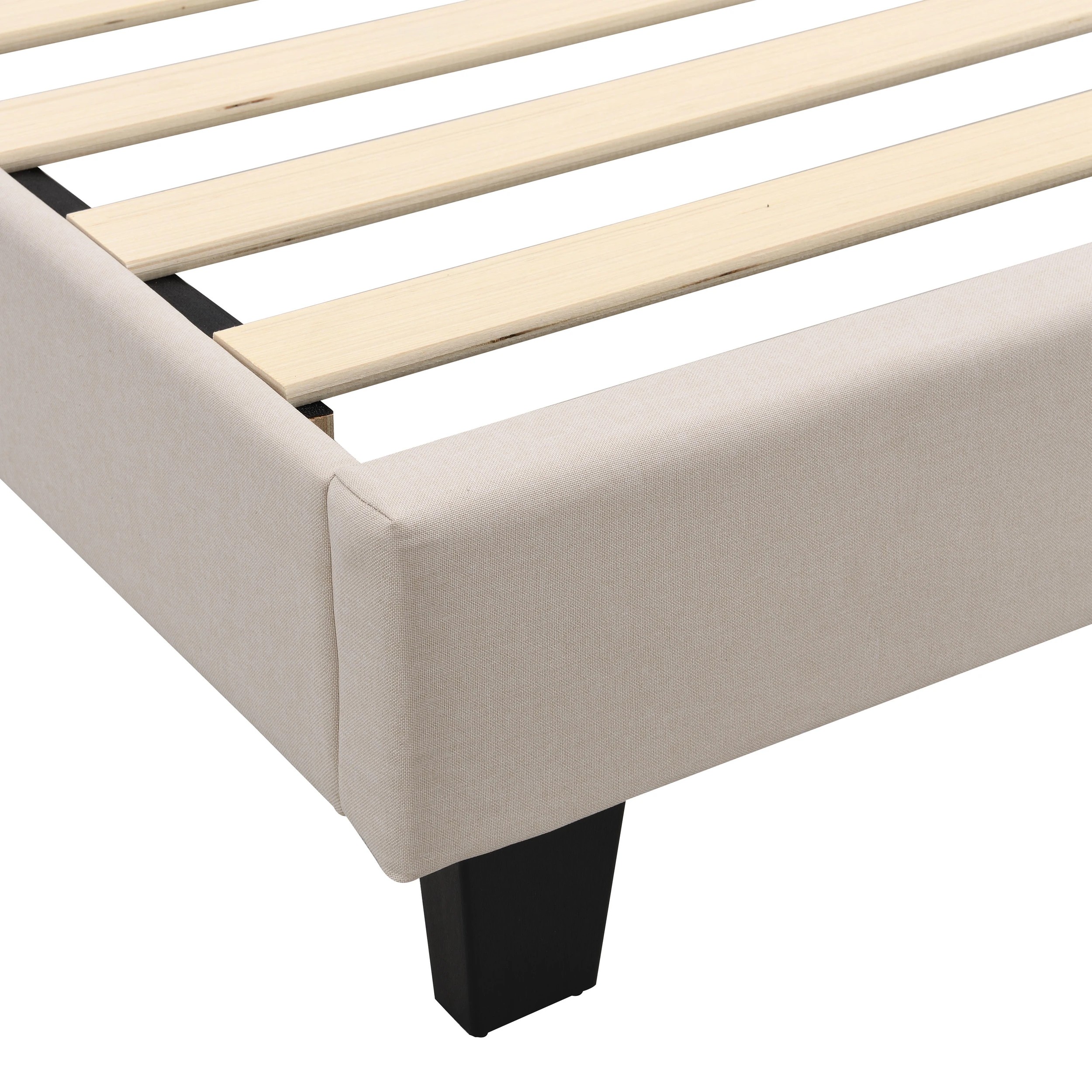 9 IHOMDEC BEF02 Double Size Bed Frame - Beige - Beige, 9 of 10