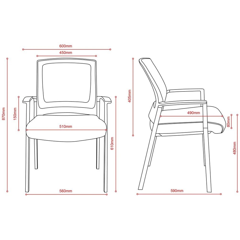 5 Matrix Antimicrobial Visitor Armchair Visitor Chairs and Stools, 5 of 7