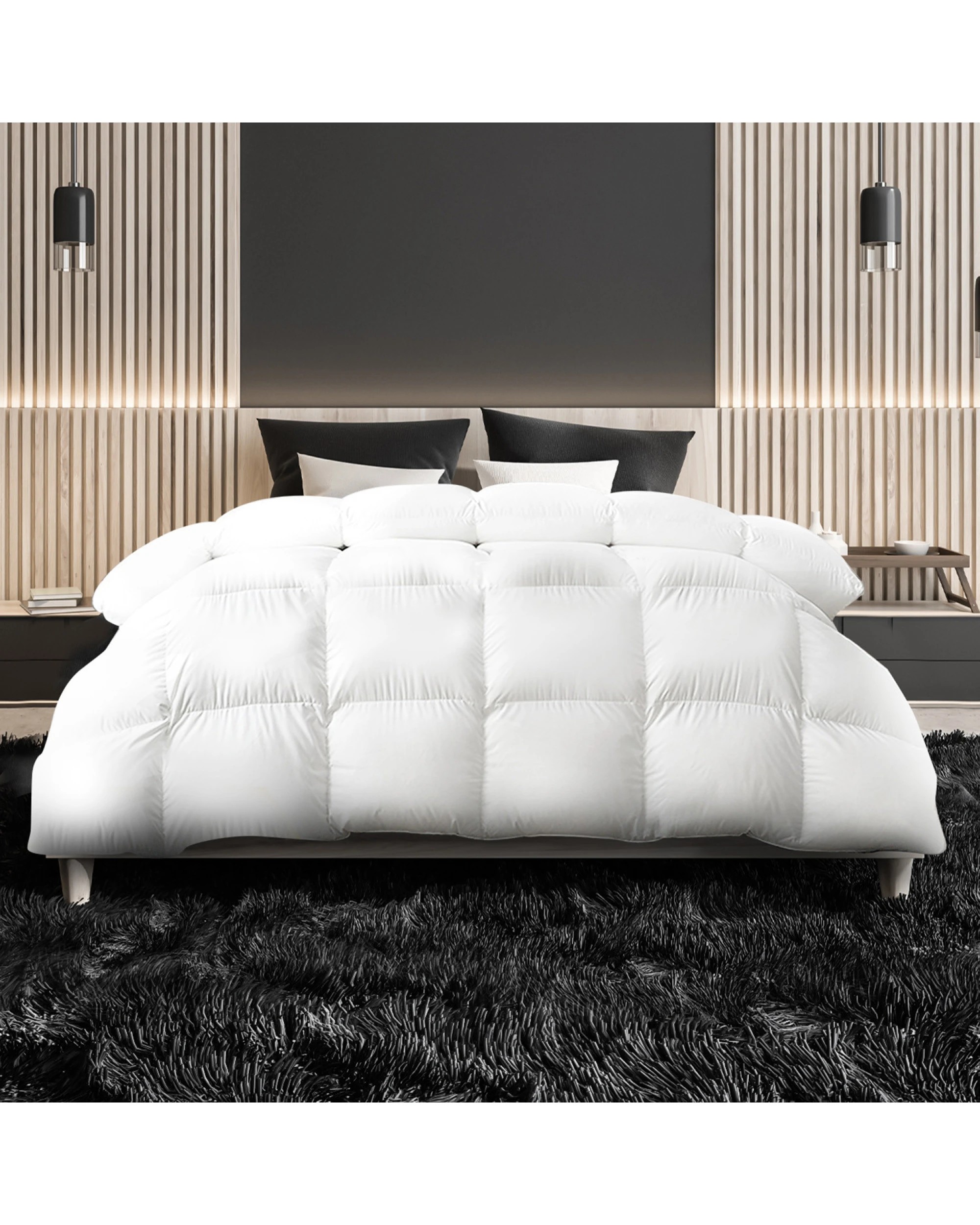 2 Laura Hill 500gsm Duck Down Feather Quilt Comforter Doona
 - Queen Bed, 2 of 10