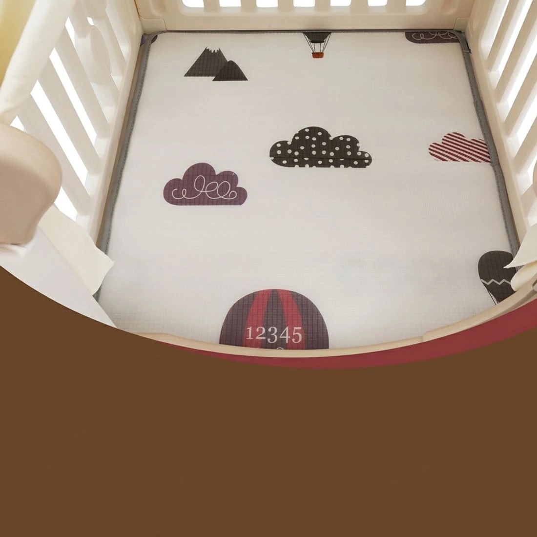 6 Keezi Kids Play Tent Playhouse Castle with Floor Mat 85CMX113CM - Multi, 6 of 8