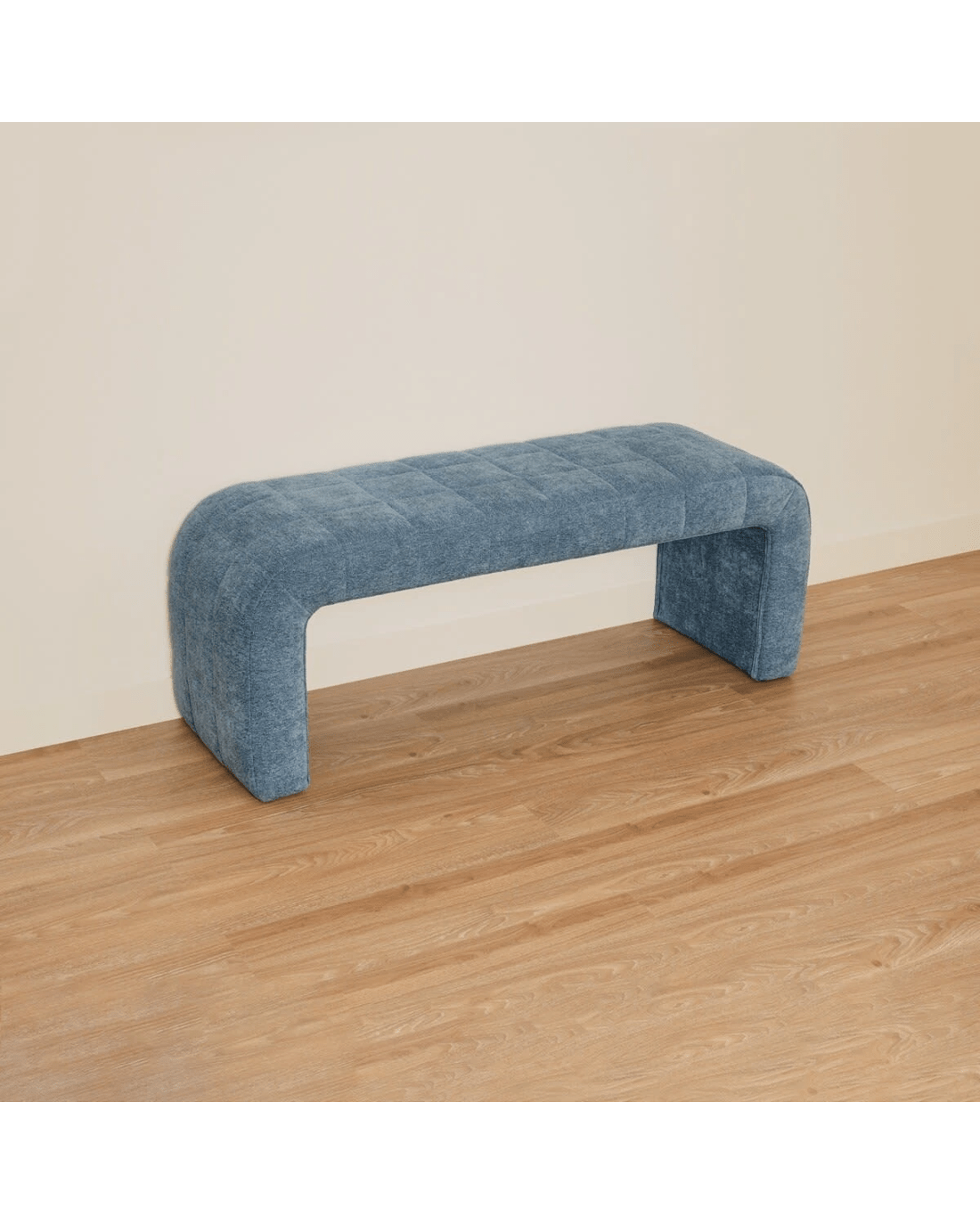 1 Chenille Bench - Blue, 1 of 4