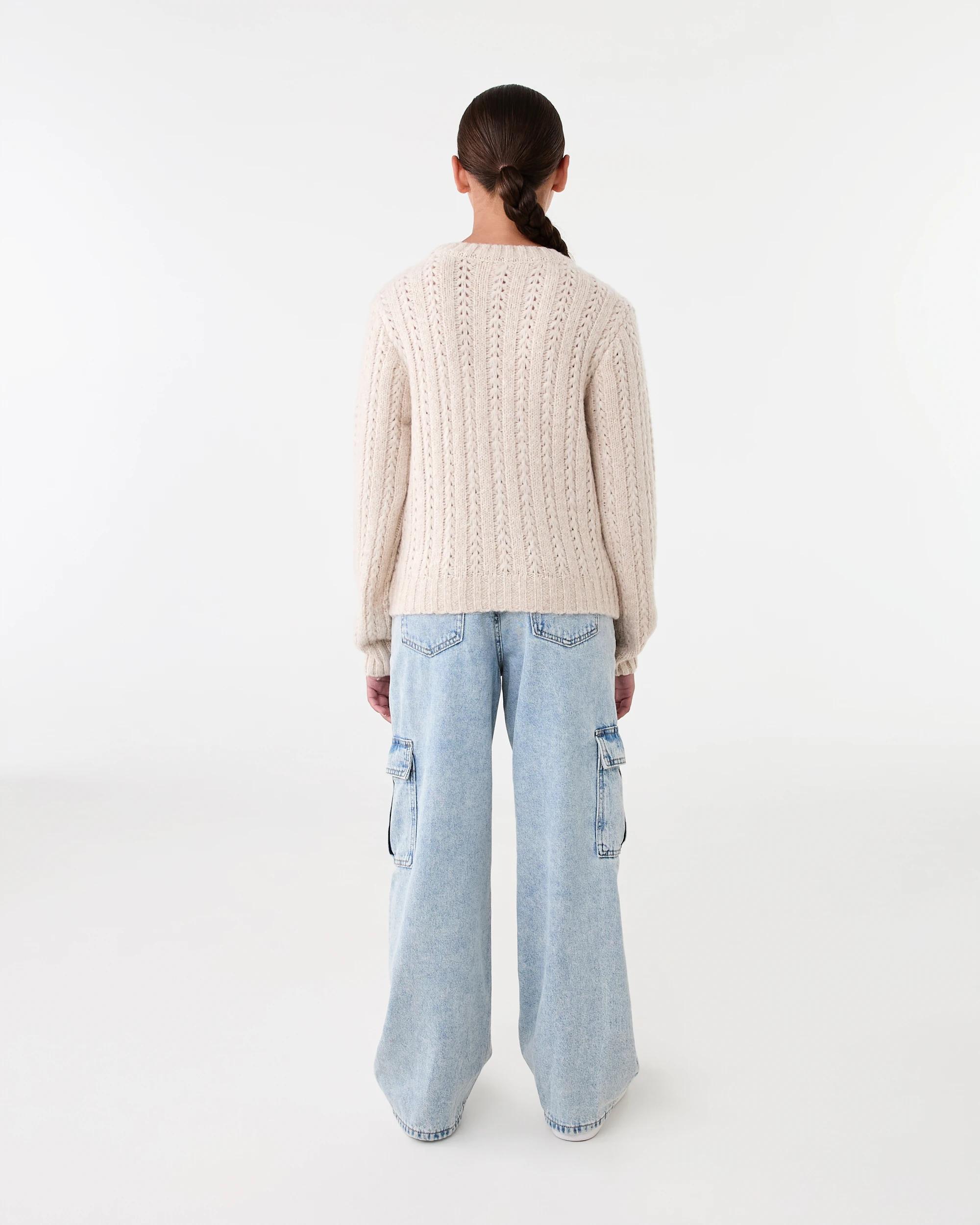 8 Cable Bear Crew Knit Sweatshirt Bge Bear, 8 of 8
