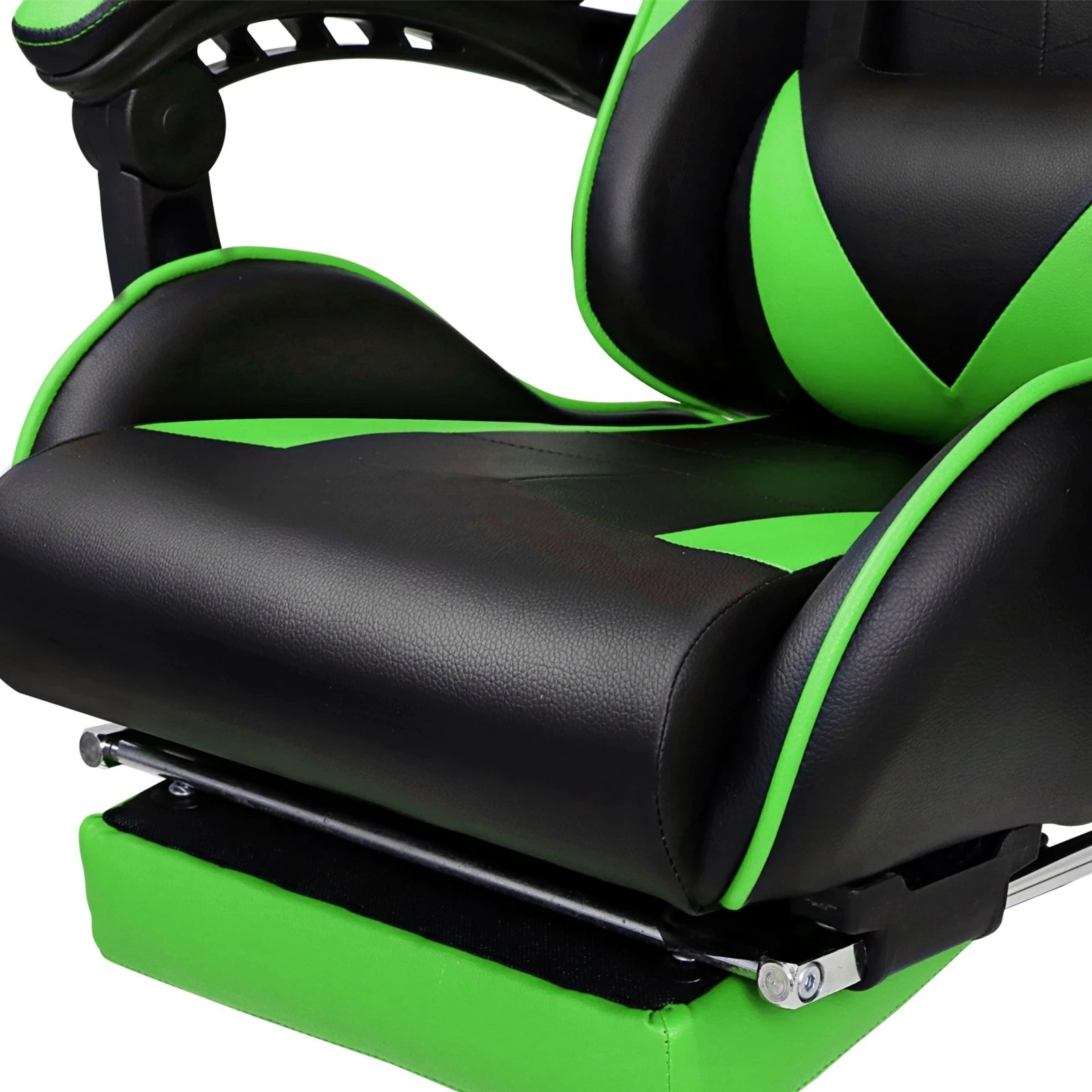 9 Alfordson Gaming Chair Office Executive Racing Footrest Seat PU Leather - Green, 9 of 10