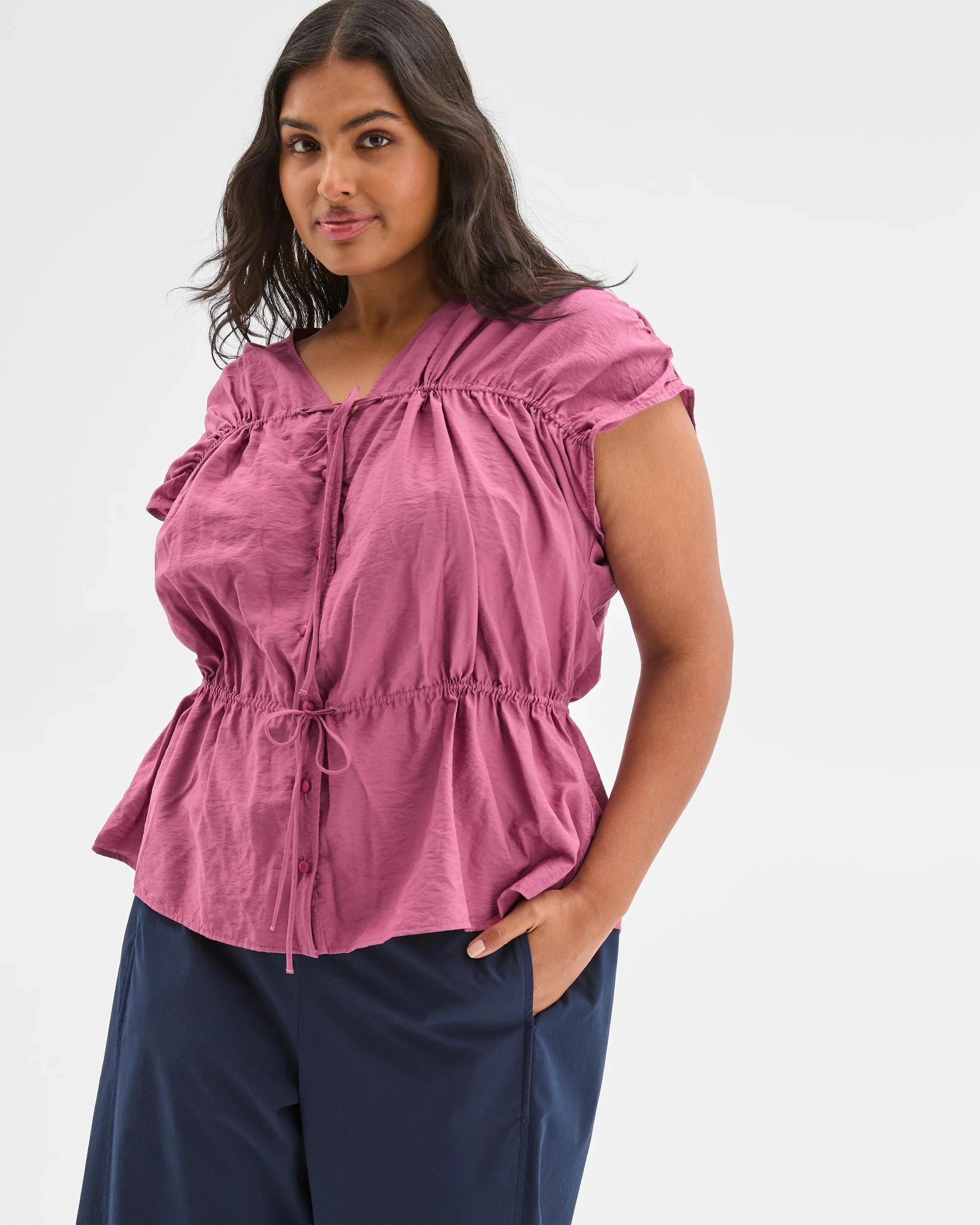 4 Target Plus Size Channel Tie Top DAMSON, 4 of 4