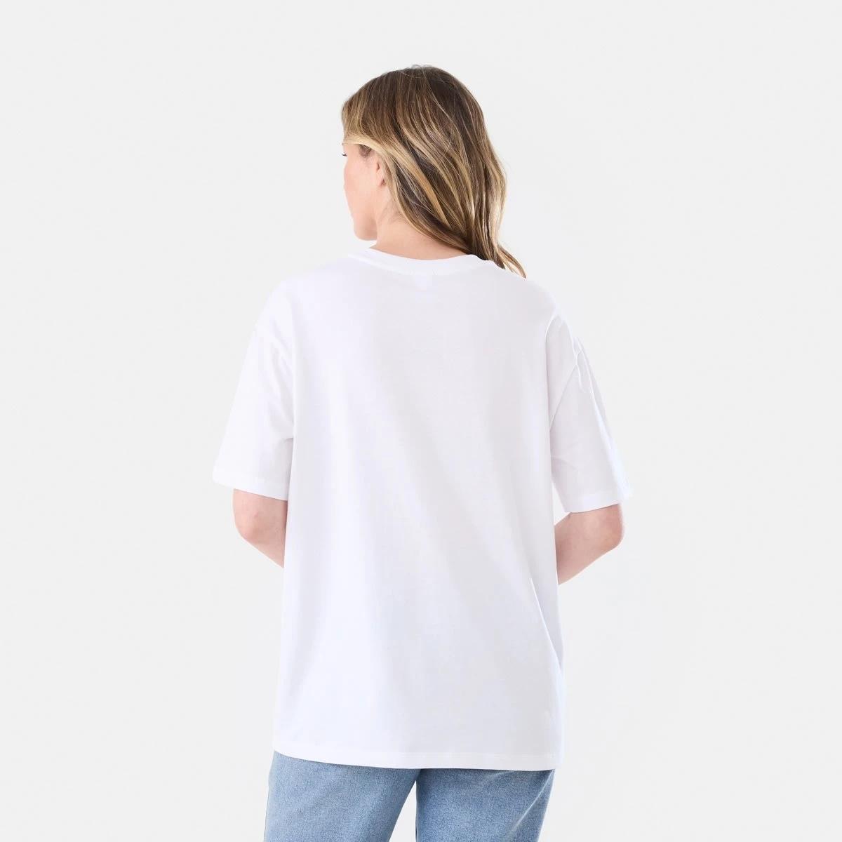 3 Short Sleeve Oversized Boyfriend T-shirt HAWAII WHITE, 3 of 5