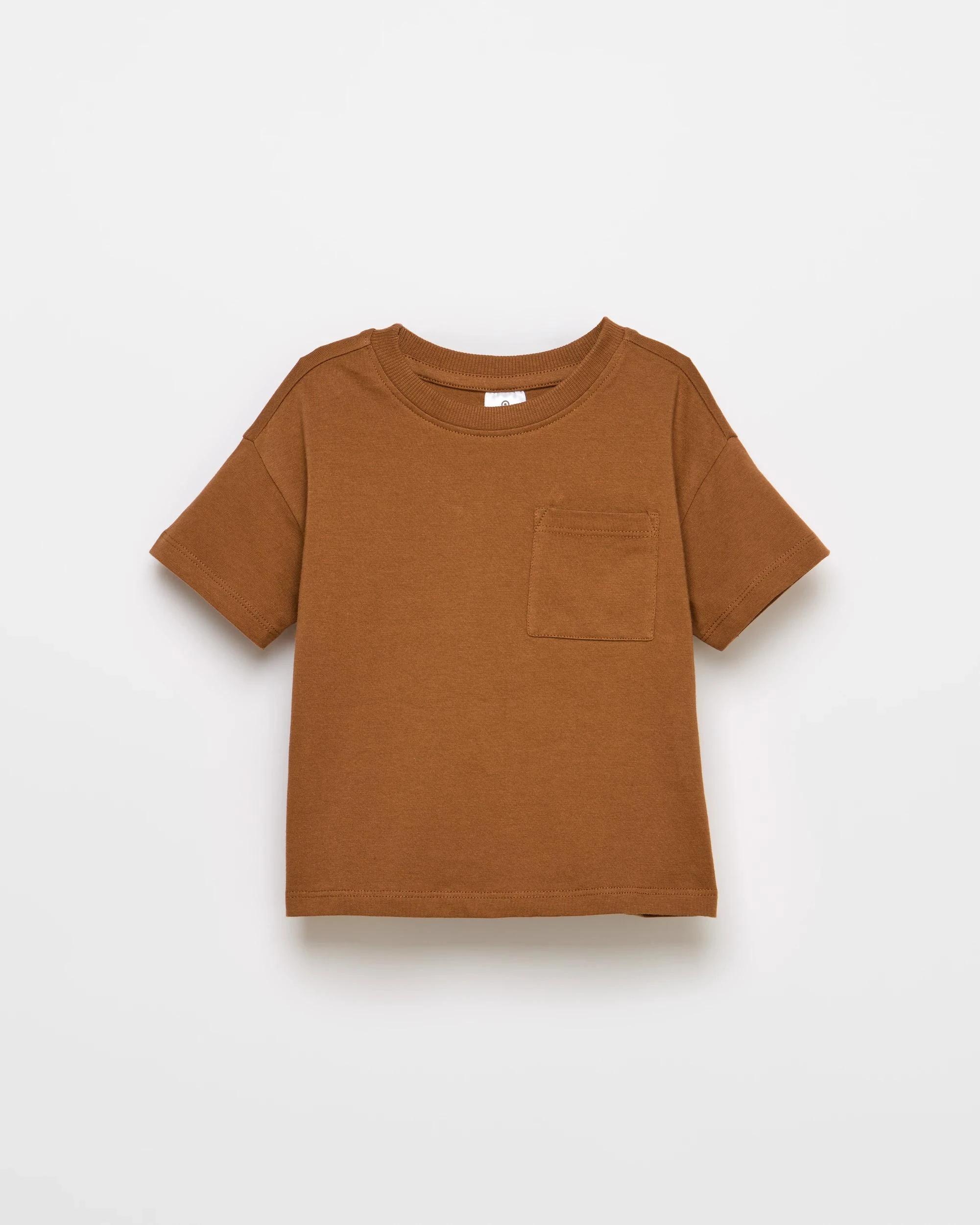 1 Target Baby Cotton Jersey Chest Pocket T-shirt NUTHATCH BROWN, 1 of 2