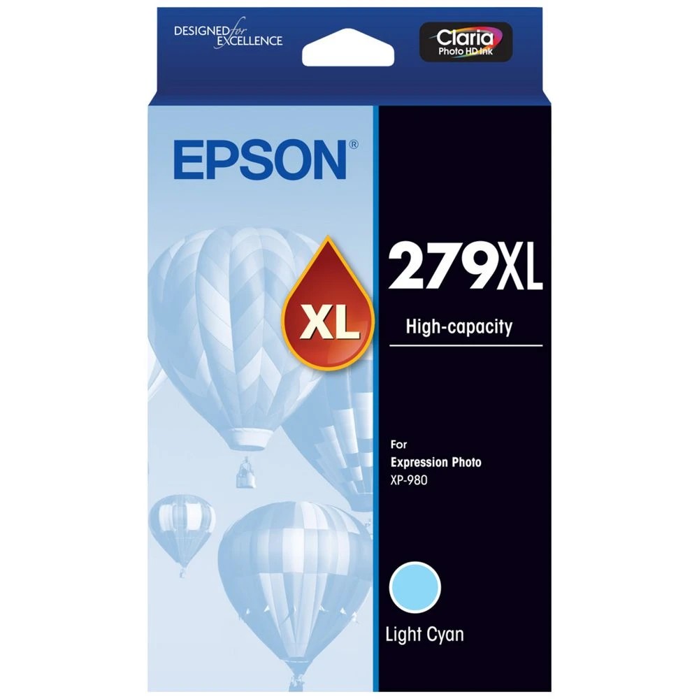 1 Epson 279XL Claria HD Photo Ink Cartridge Light Cyan, 1 of 1