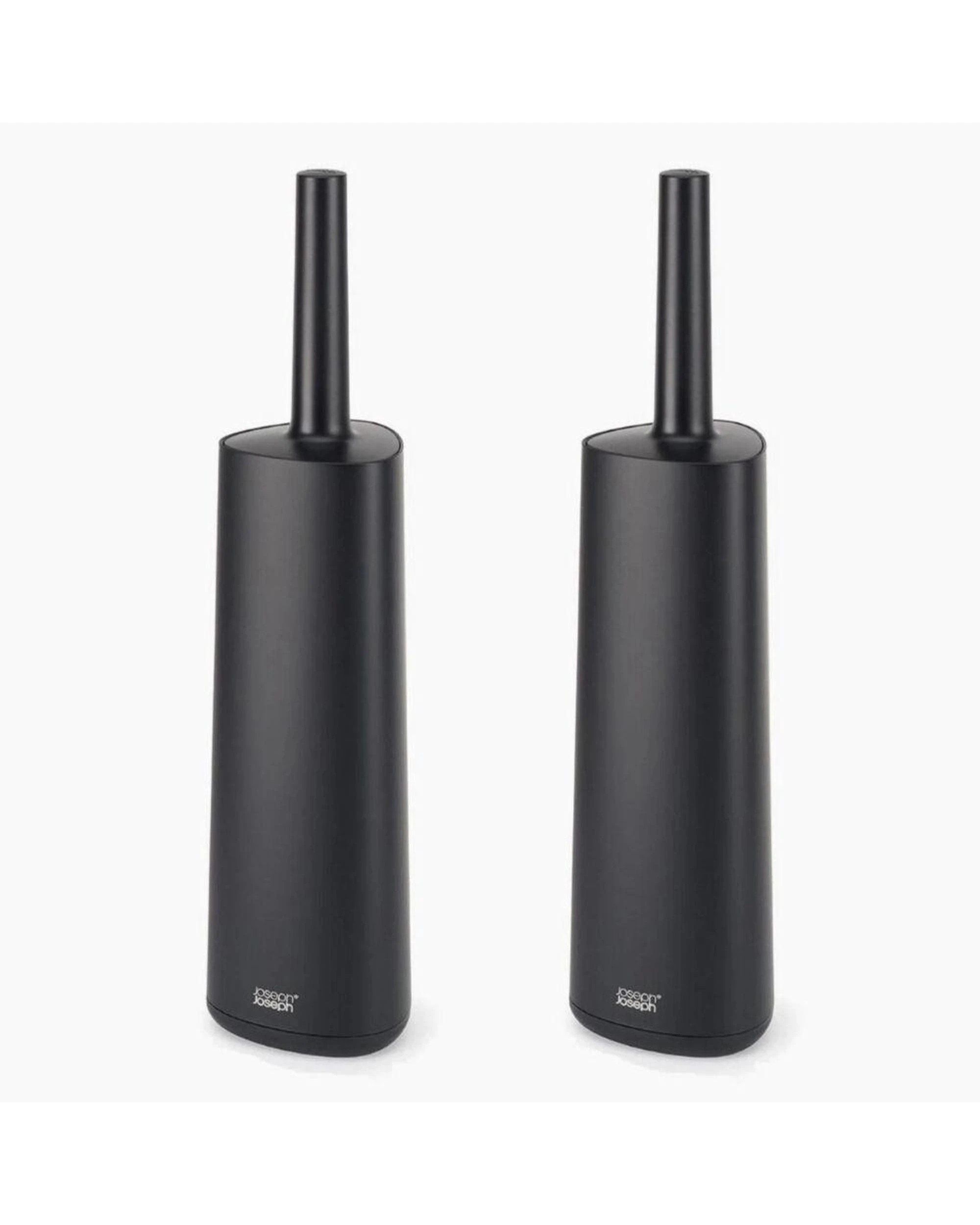 1 Joseph Joseph Flex 360 Toilet Brush Black Set of 2 - Black, 1 of 3